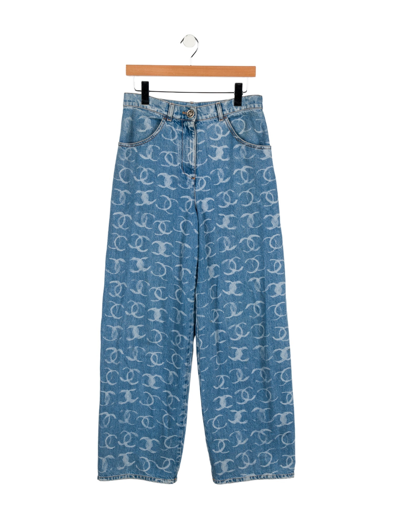 Chanel 2023 Wide Leg Jeans