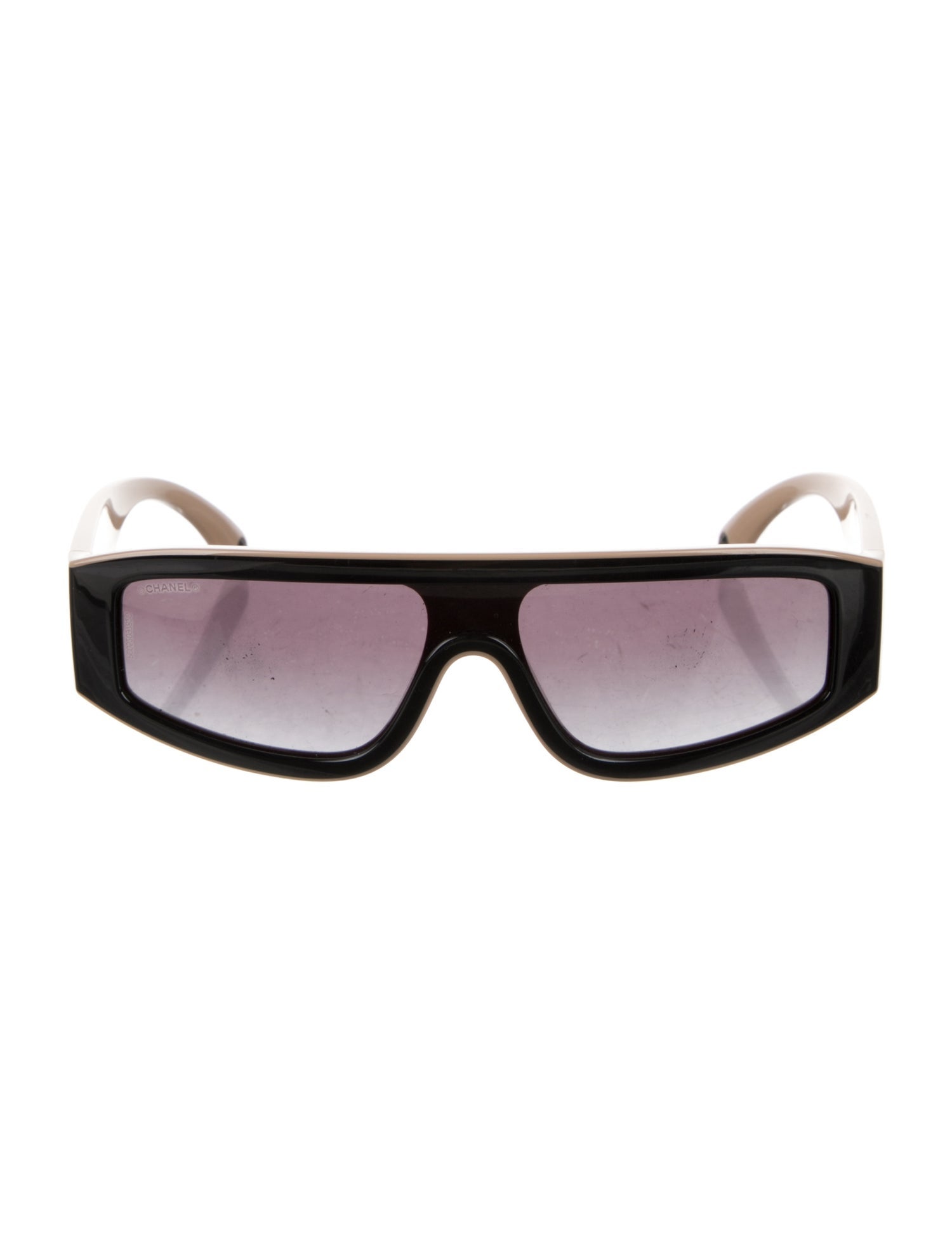 Chanel Interlocking CC Logo Shield Sunglasses