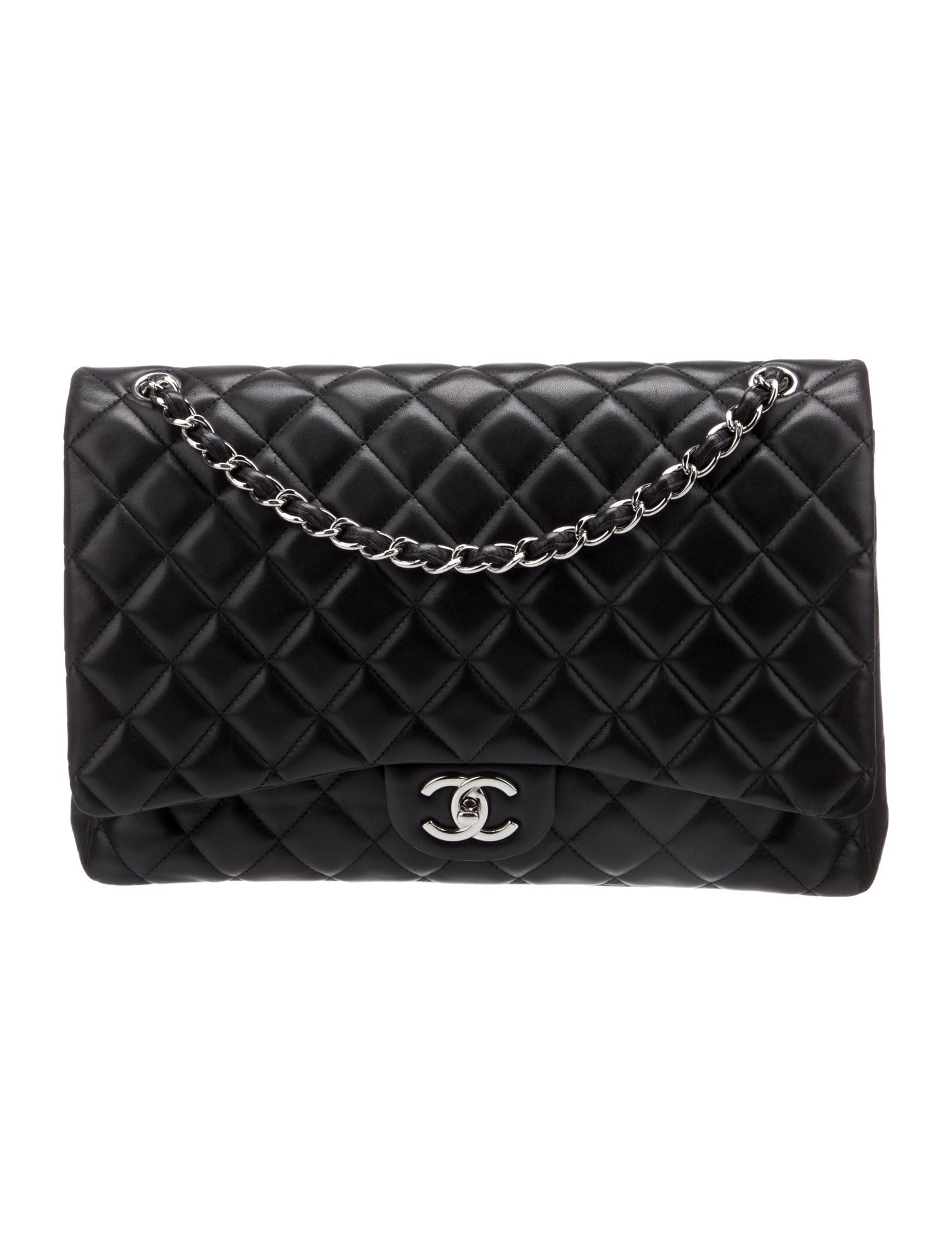 Chanel Quilted Lambskin Maxi Classic Double Flap Bag