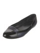 Chanel Interlocking CC Logo Leather Ballet Flats