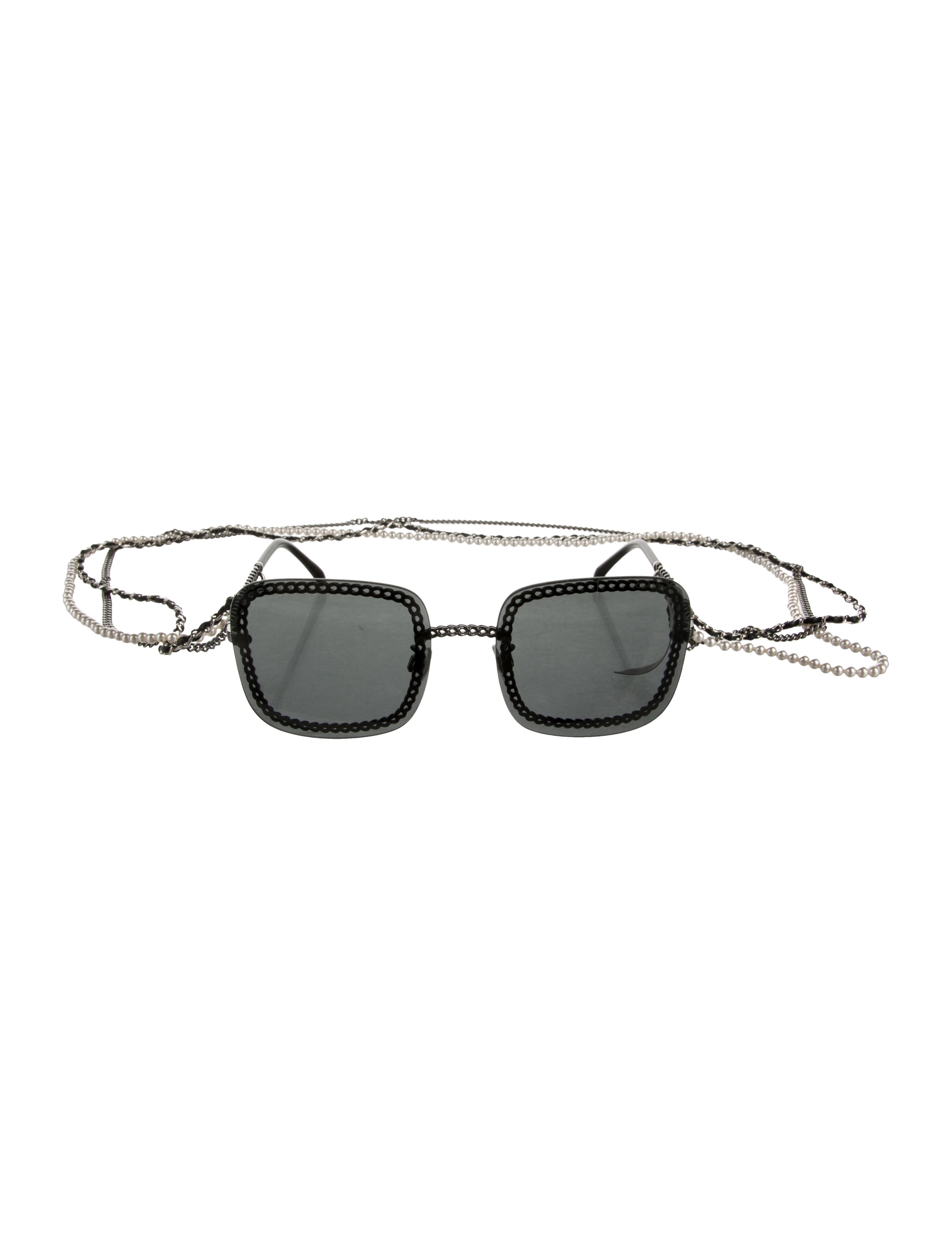 Chanel Interlocking CC Logo Square Sunglasses