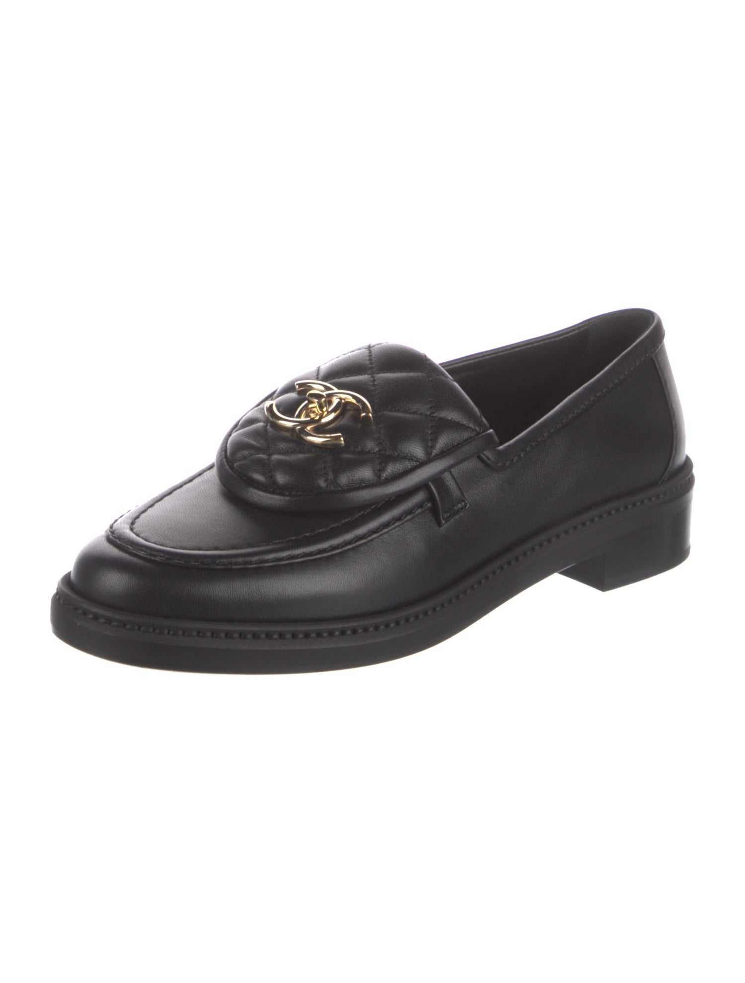Chanel 2025 Interlocking CC Logo Loafers w/ Tags