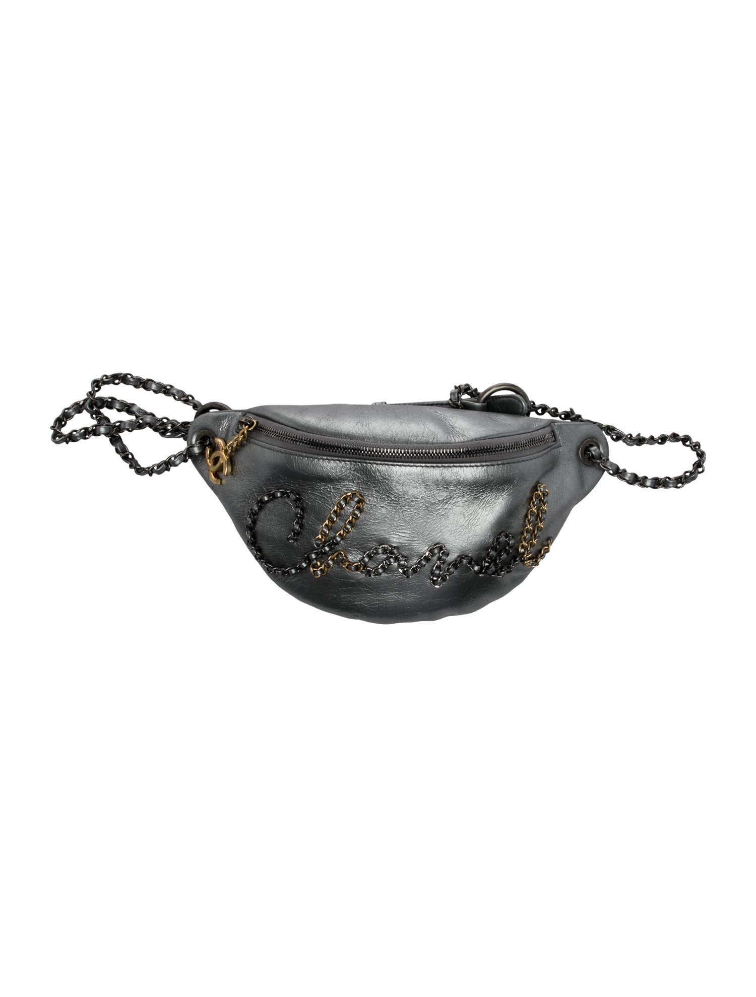 Chanel Written In Chain Waist Bag
