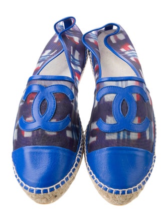 Chanel Interlocking CC Logo Mesh Espadrilles