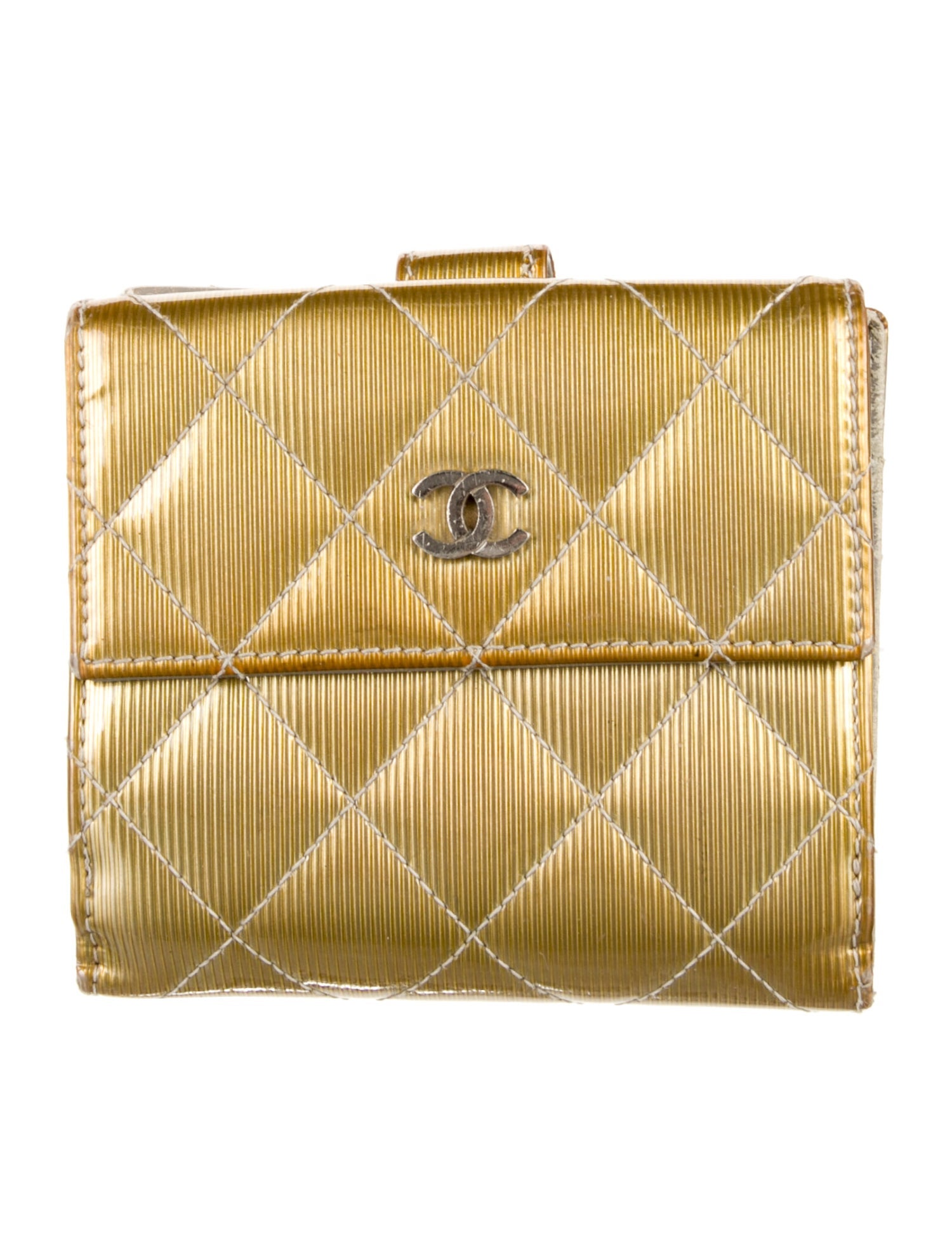 Chanel 2012 Interlocking CC Logo French Purse