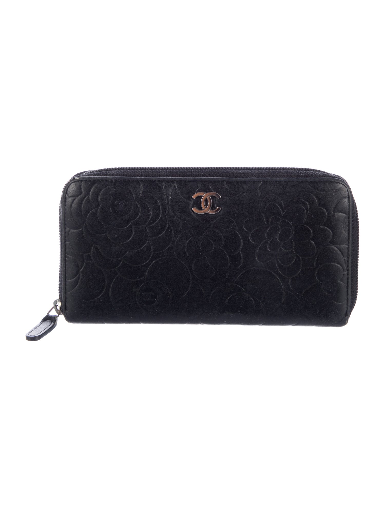 Chanel 2012 Camellia Zip Around Organizer Continental Wallet