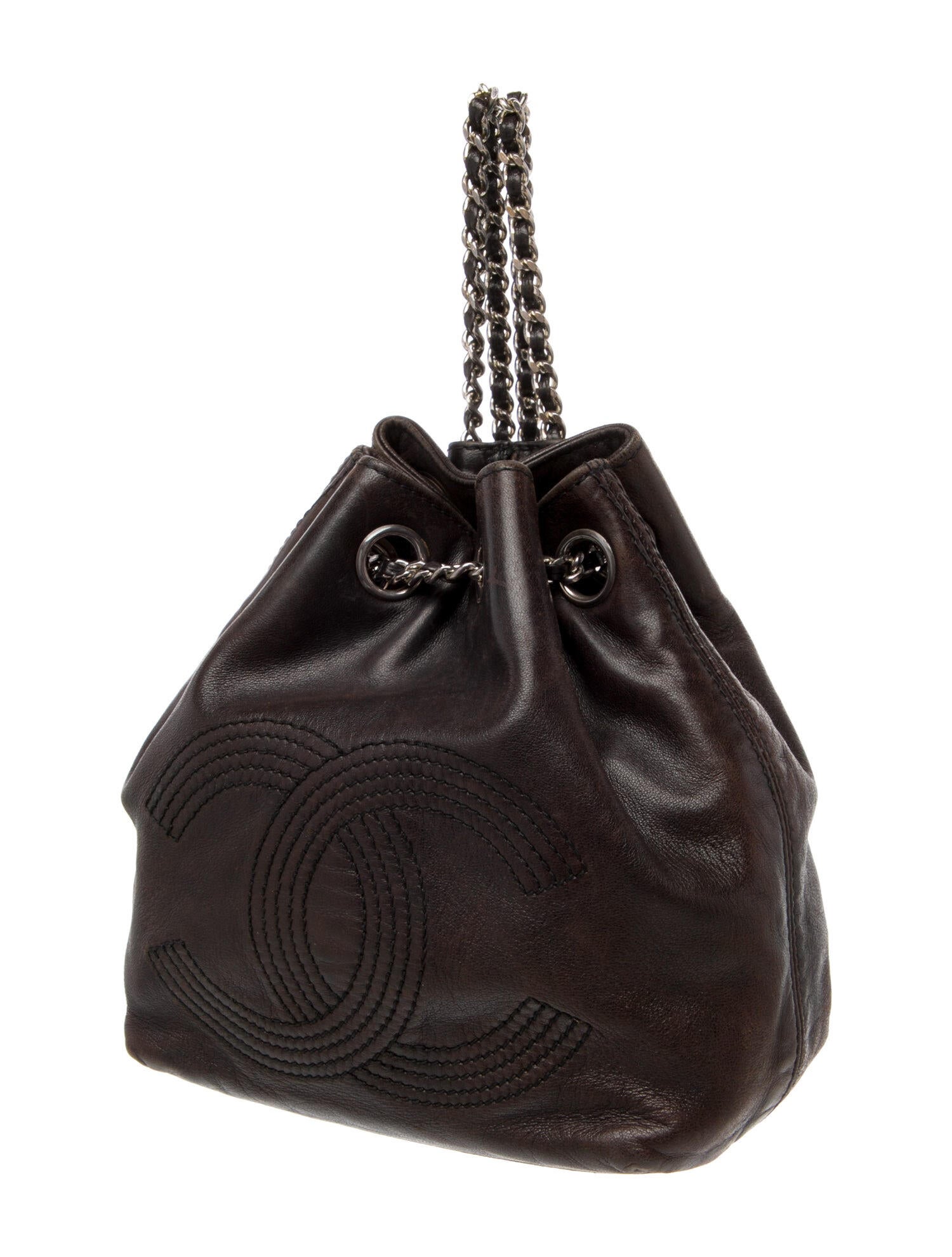 Chanel CC Drawstring Backpack