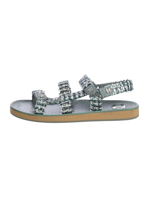 Chanel 2023 Interlocking CC Logo Sandals