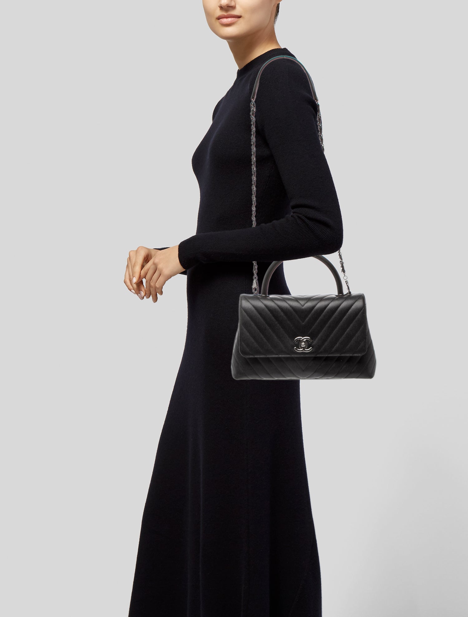 Chanel Small Caviar Coco Handle Bag