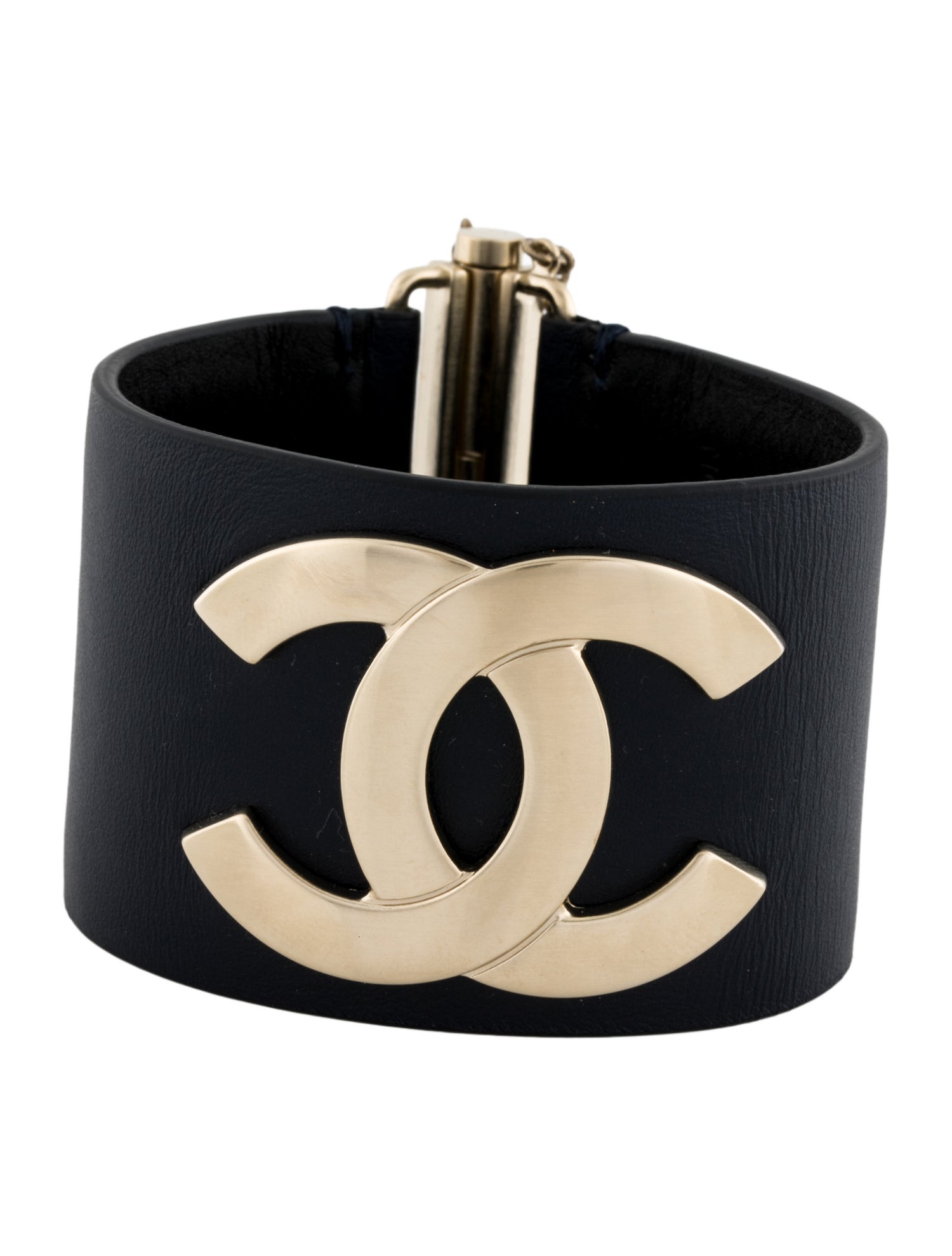 Chanel Leather CC Wrap Bracelet