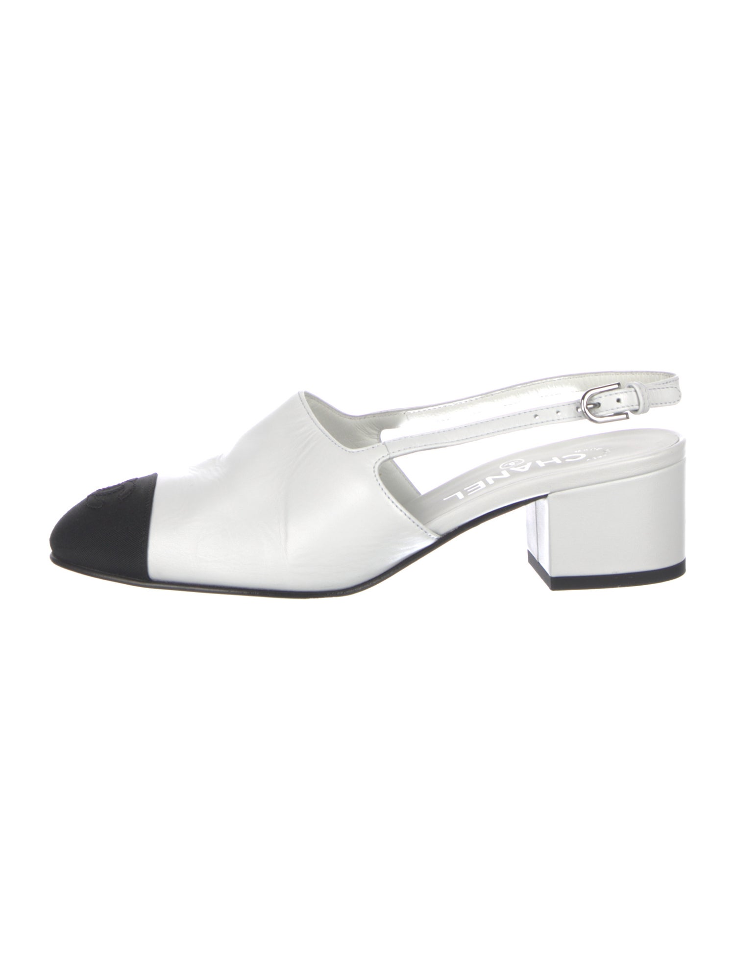 Chanel 2025 Interlocking CC Logo Slingback Pumps