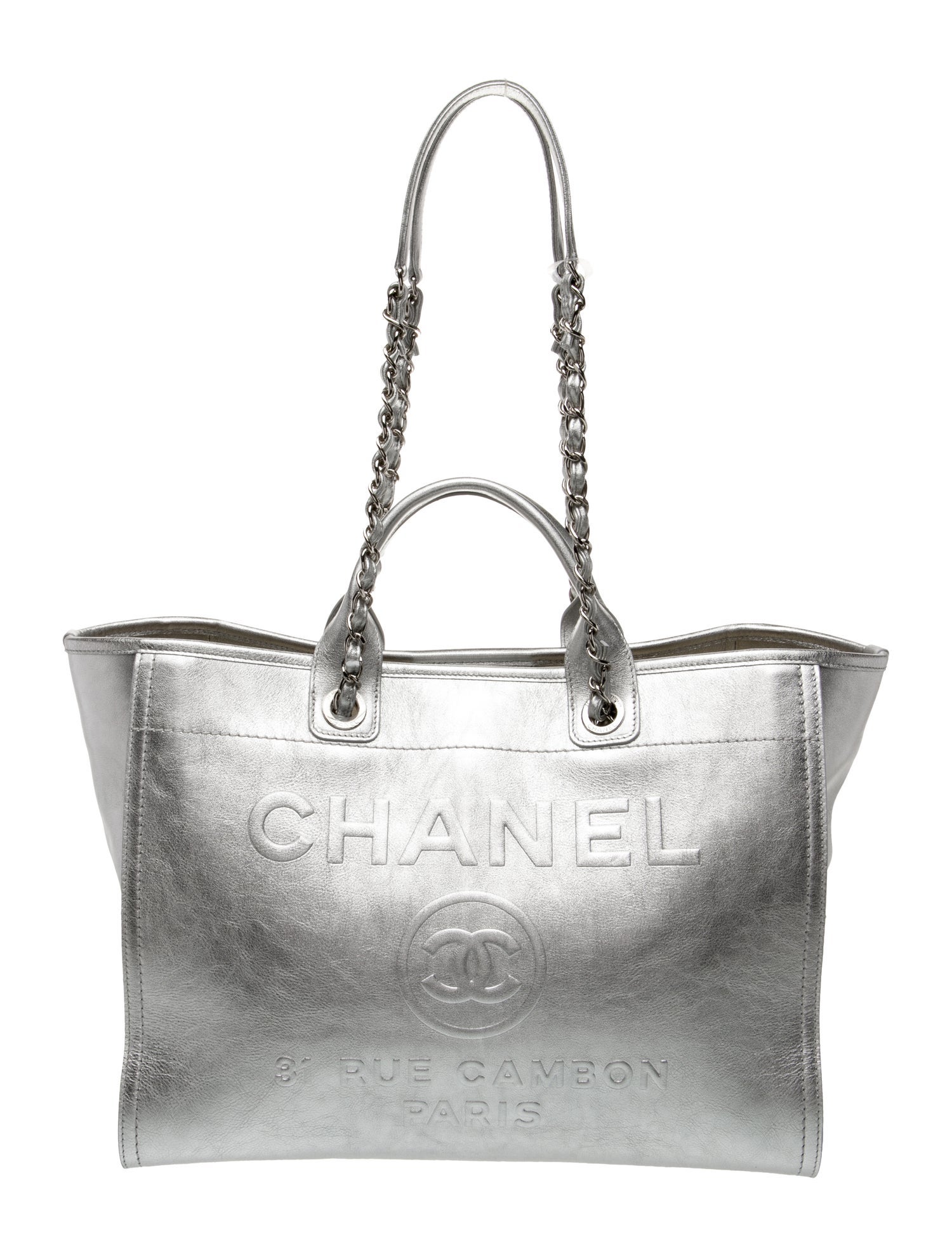 Chanel Large Leather Deauville Tote w/Tags