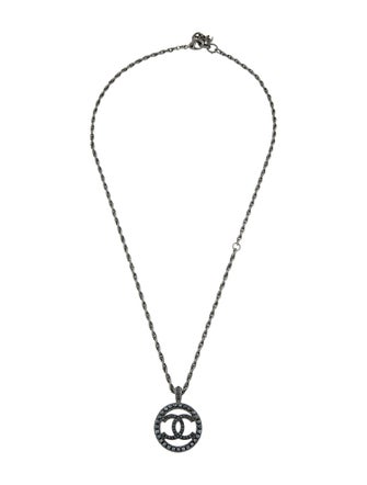 Chanel Faux Pearl CC Pendant Necklace