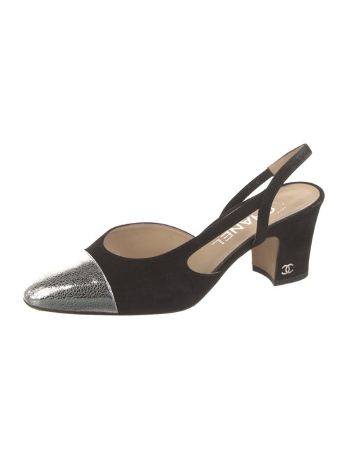 Chanel 2017 Interlocking CC Logo Slingback Pumps