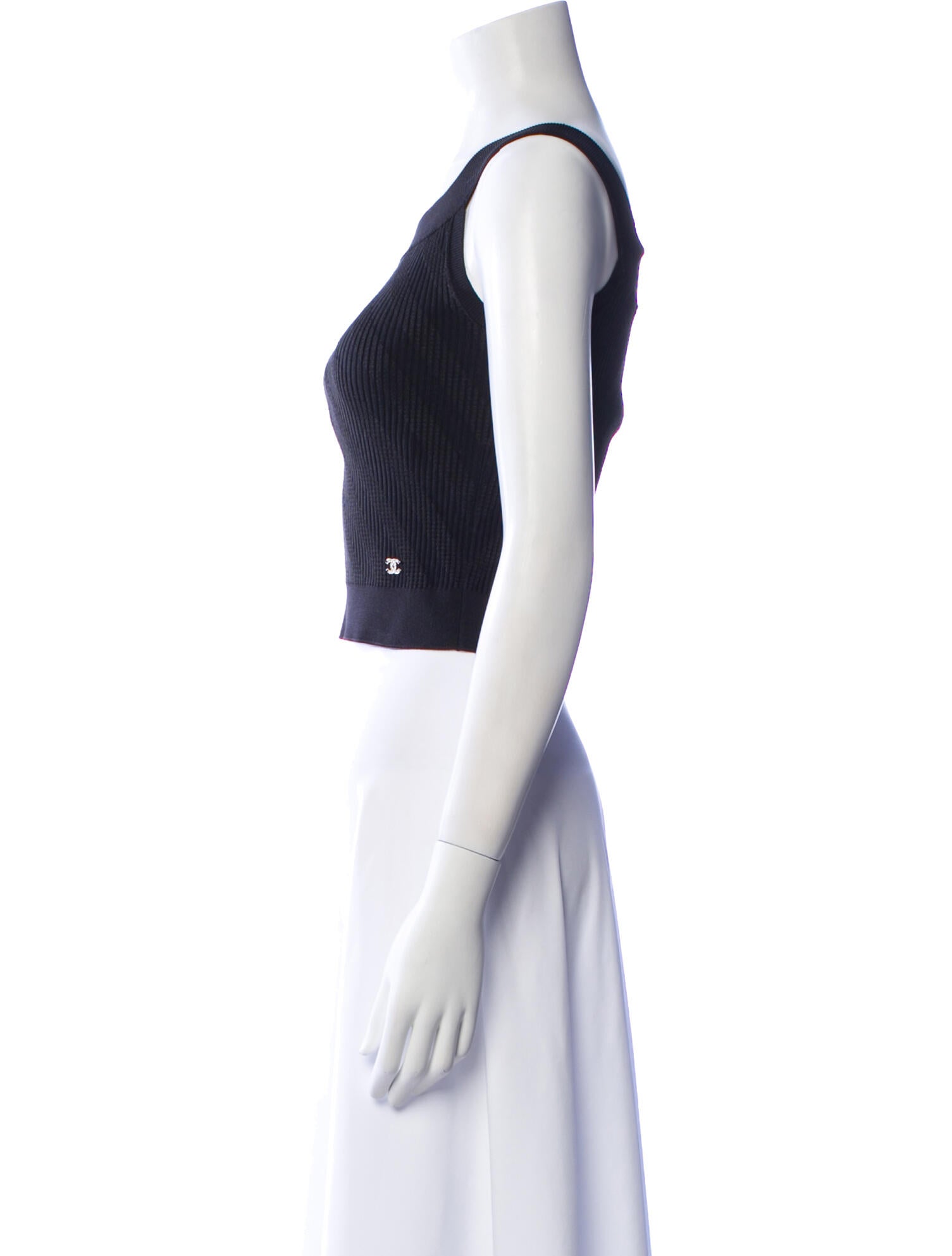 Chanel 2021 Silk Crop Top