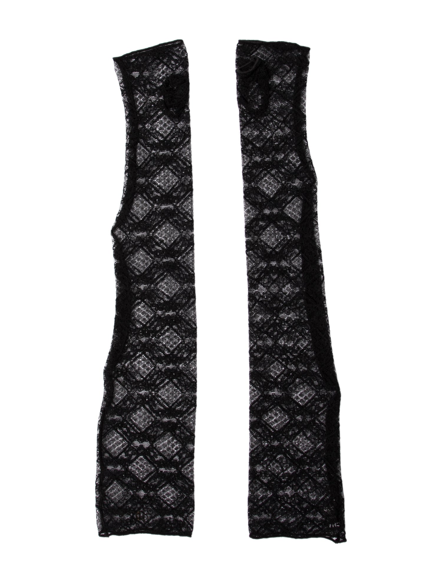 Chanel Lace Fingerless Gloves
