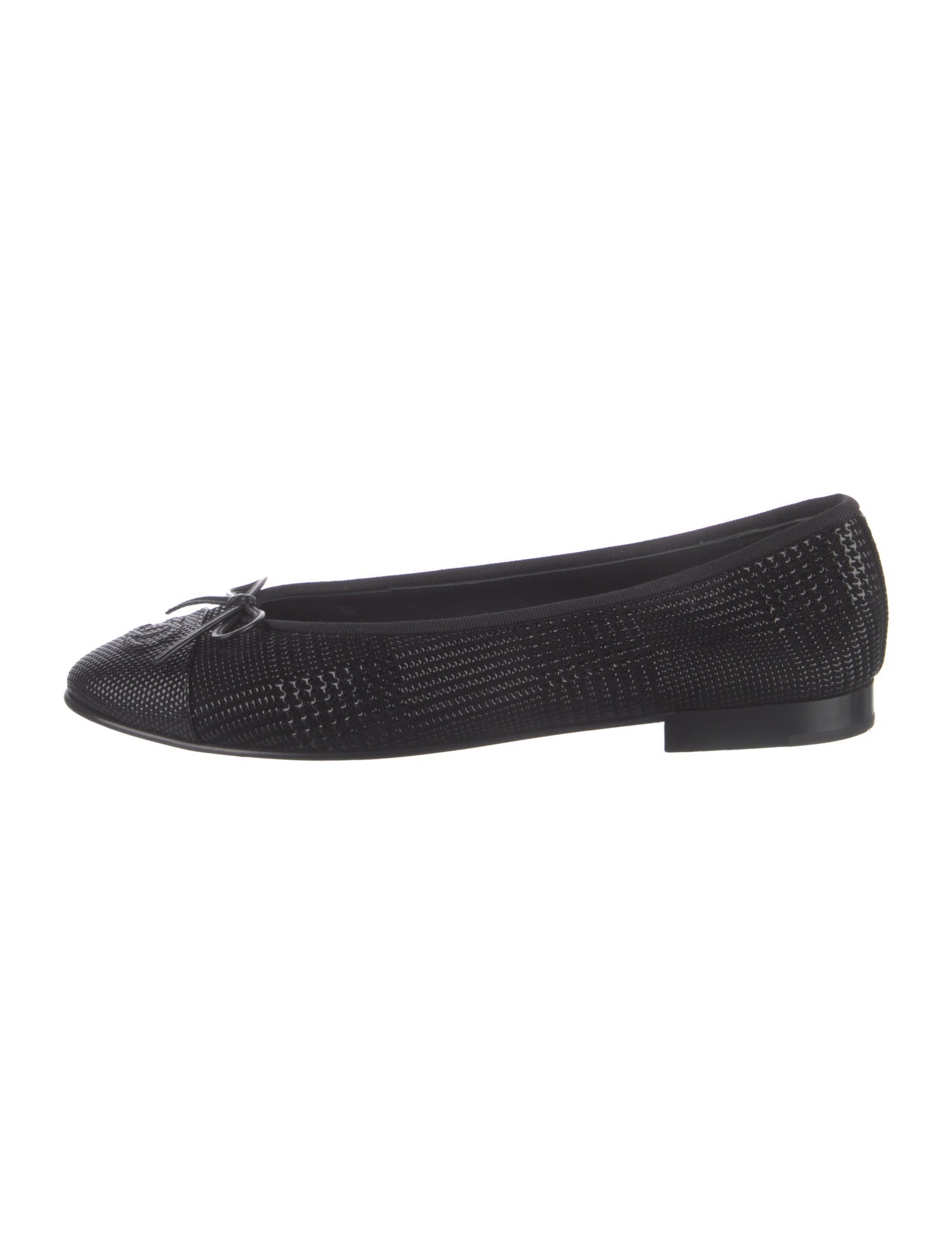 Chanel 2024 Interlocking CC Logo Ballet Flats