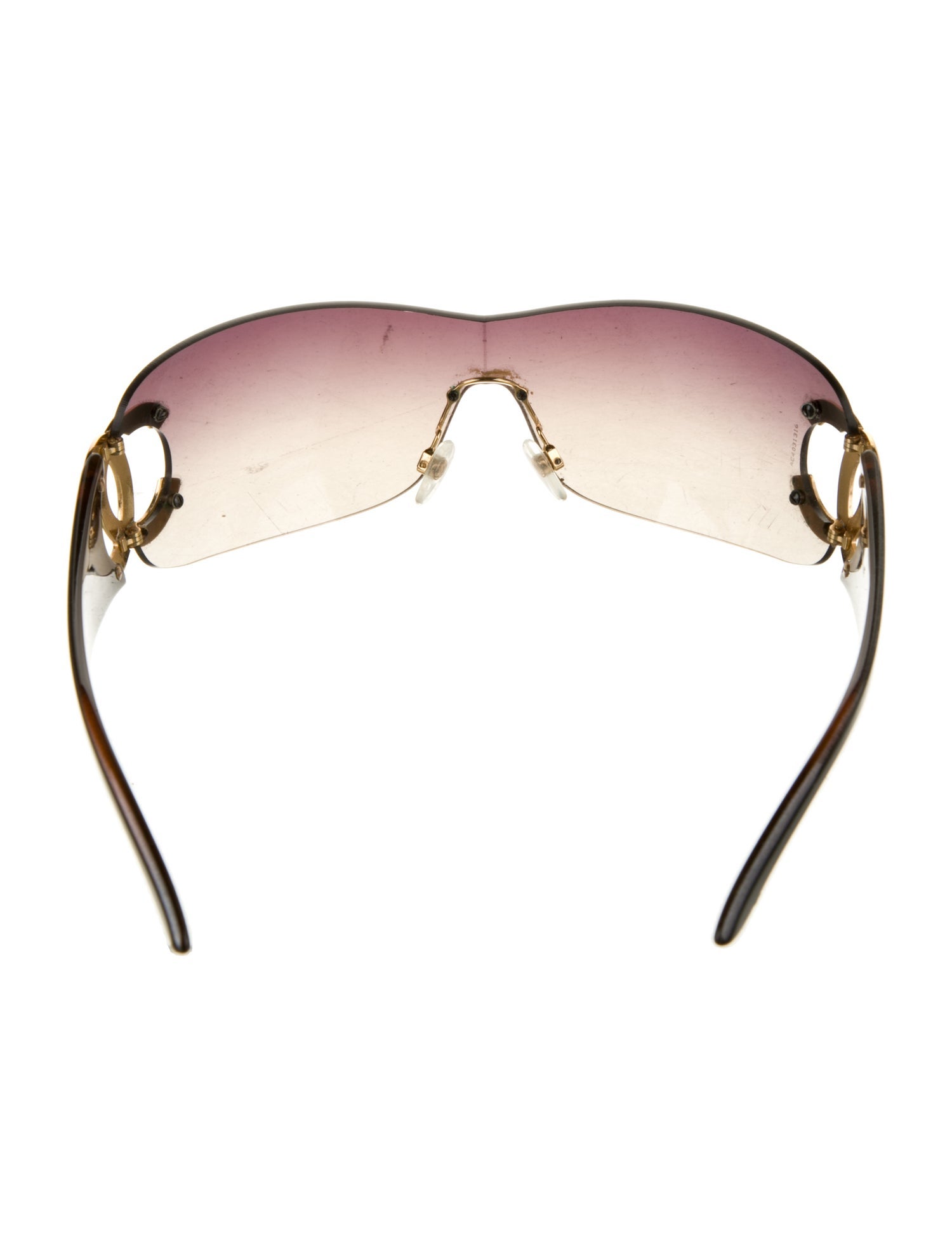 Chanel Interlocking CC Logo Shield Sunglasses