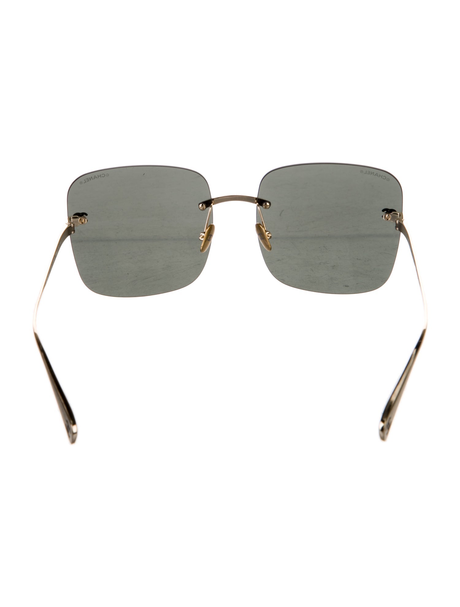 Chanel Titanium Interlocking CC Logo Sunglasses