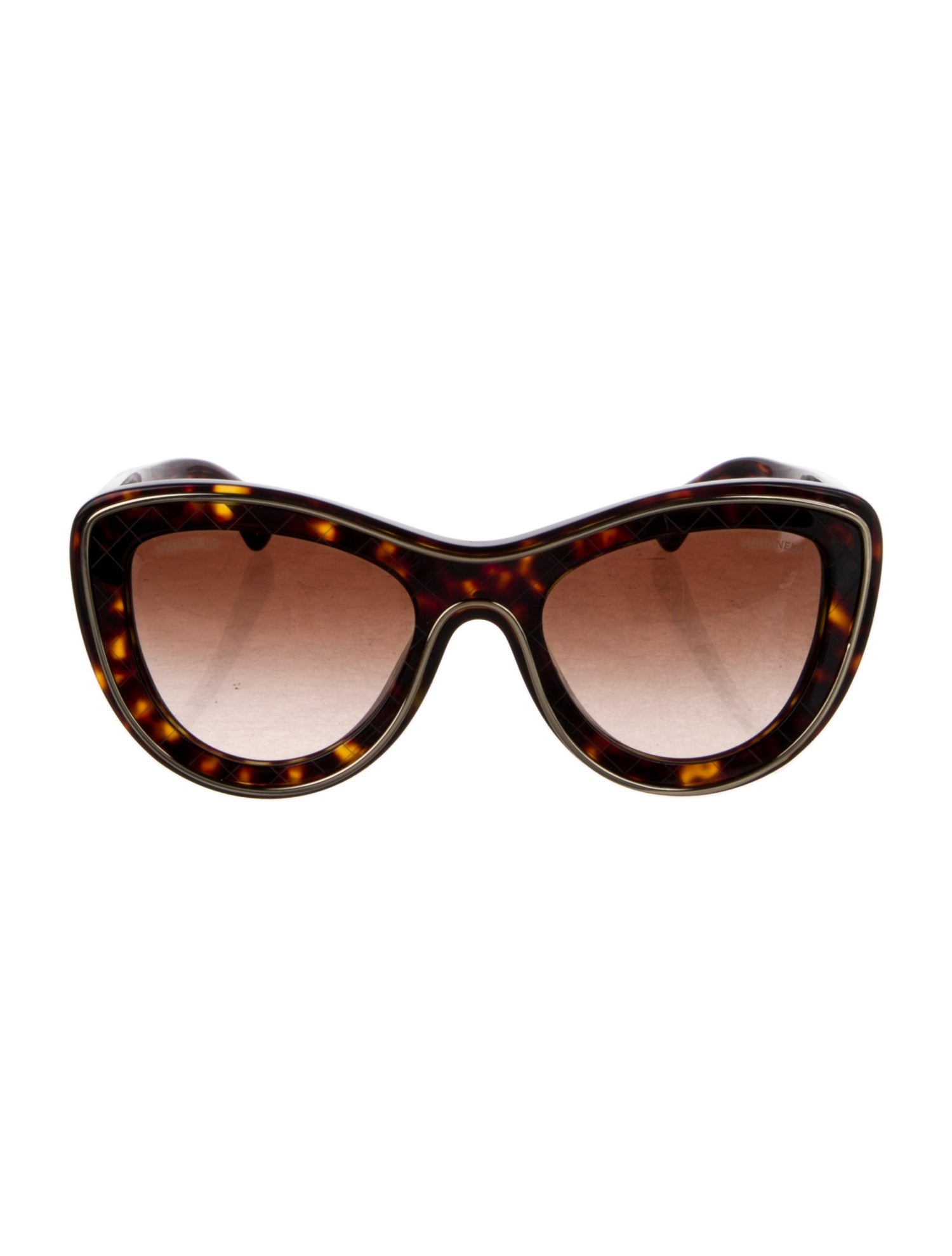 Chanel Interlocking CC Logo Cat-Eye Sunglasses