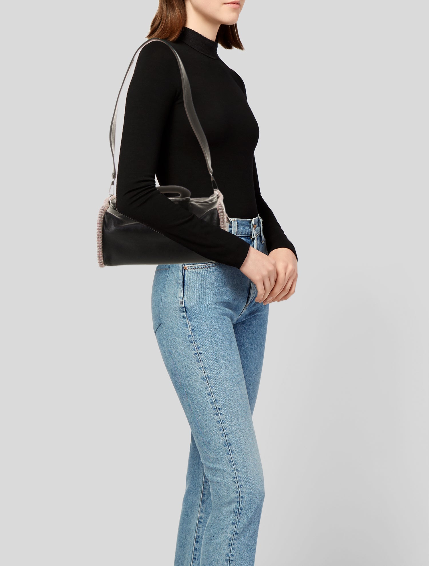 Chanel Tweed Trim Handle Bag