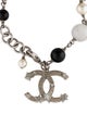 Chanel Faux Pearl, Resin & Tourmalinated Quartz Charm Bracelet