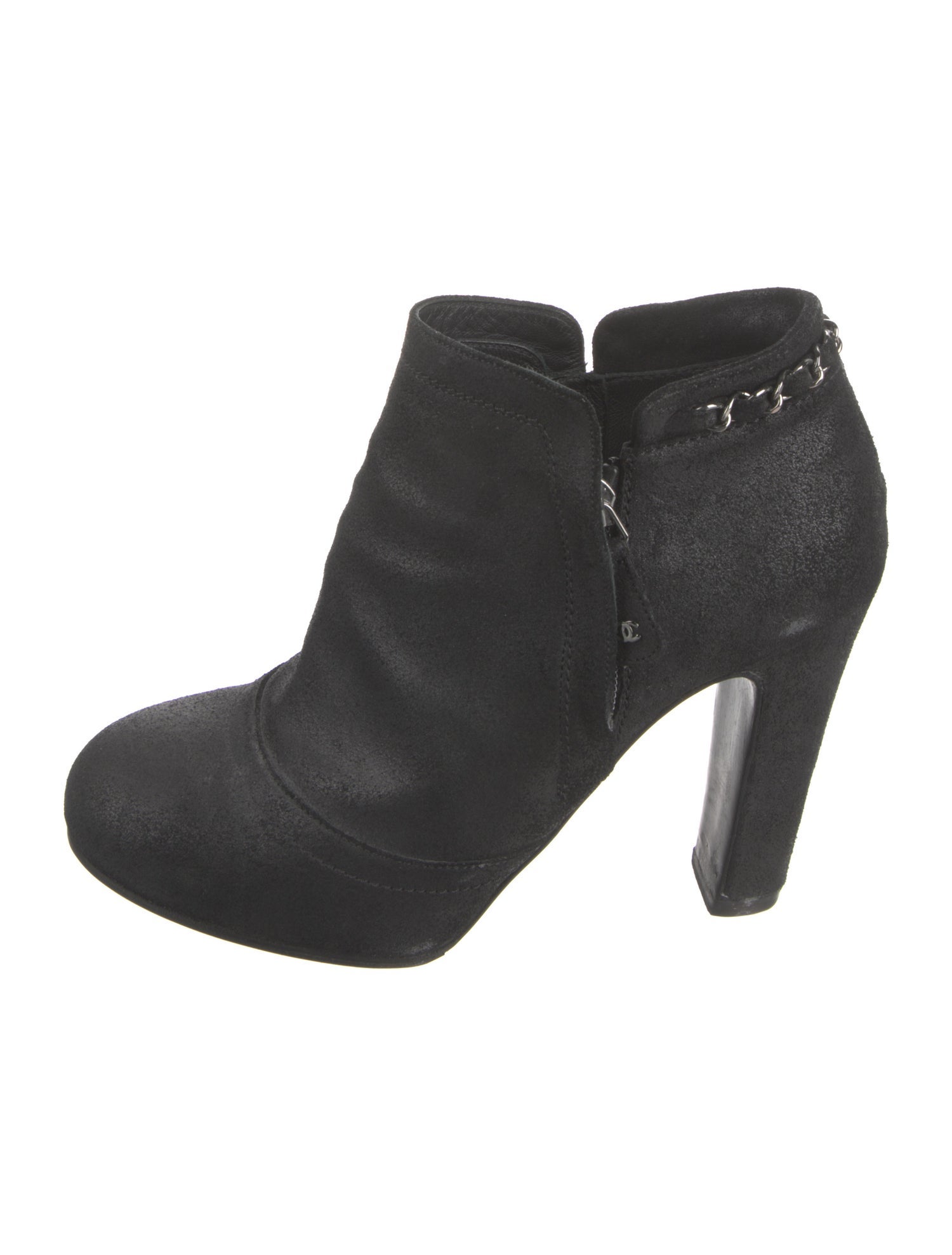 Chanel 2014 Interlocking CC Logo Boots