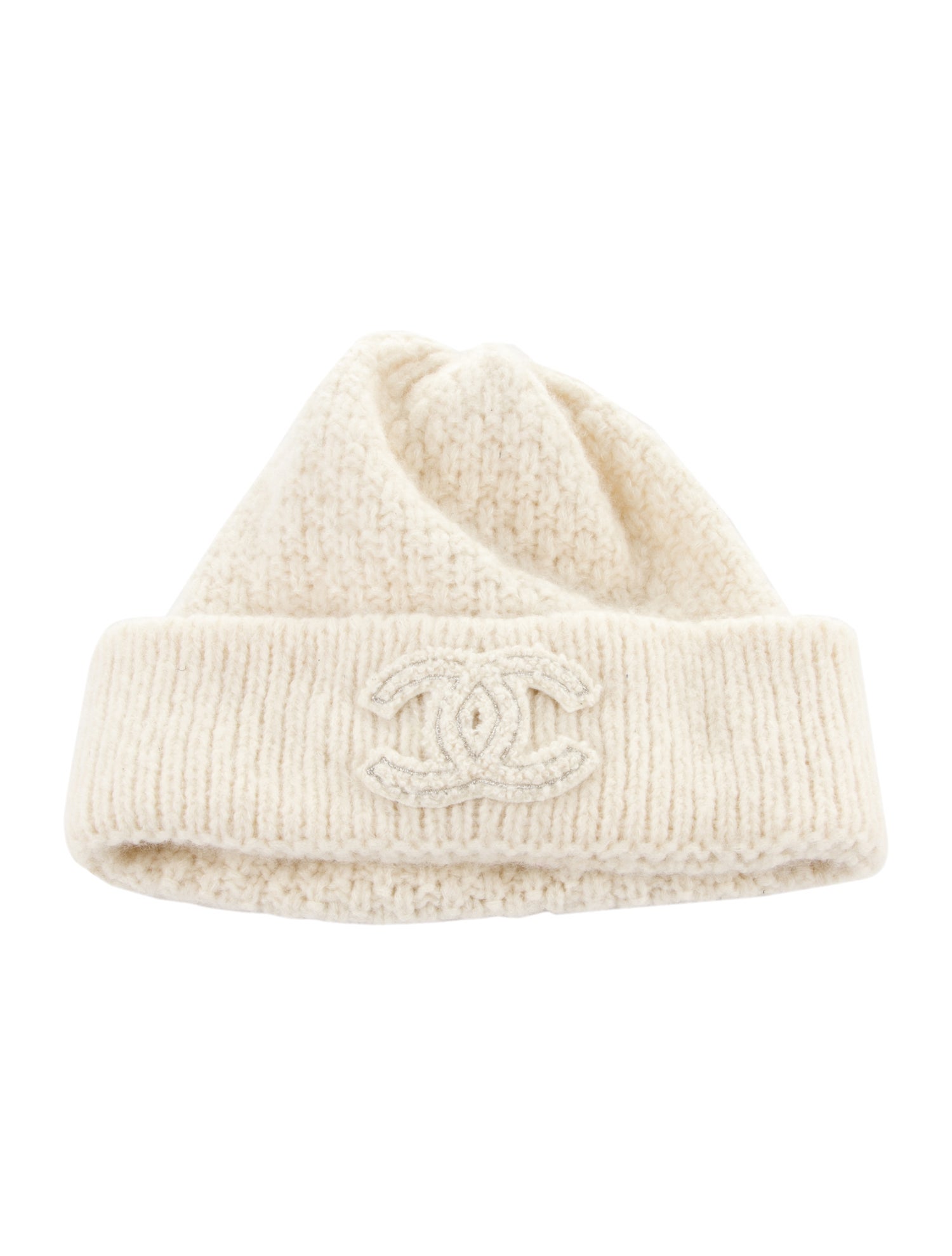 Chanel CC Cashmere Knit Beanie