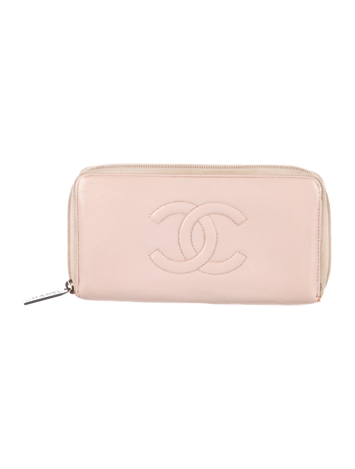 Chanel 2012-2013 Caviar Timeless CC Zip Around Continental Wallet