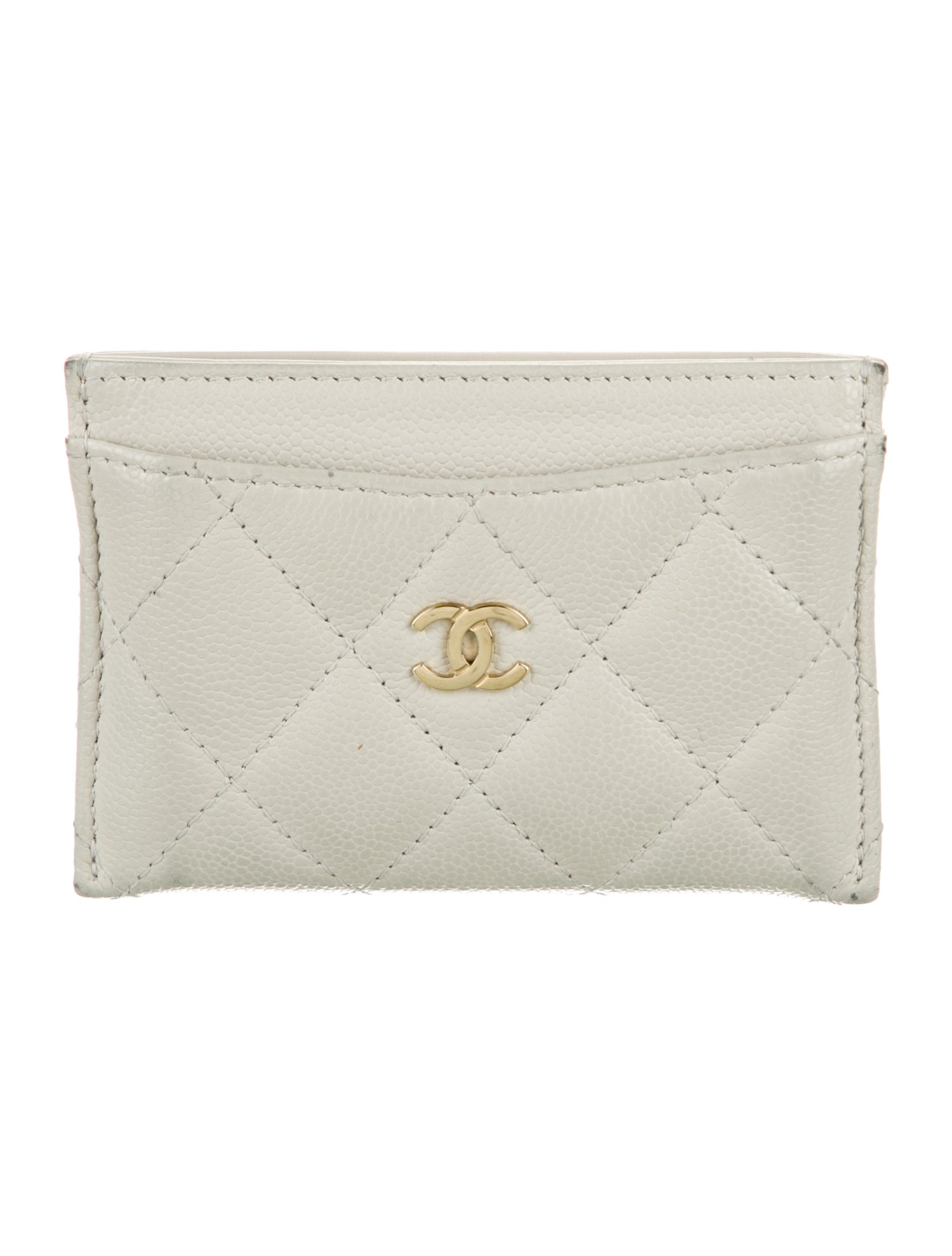Chanel Interlocking CC Logo Leather Card Holder