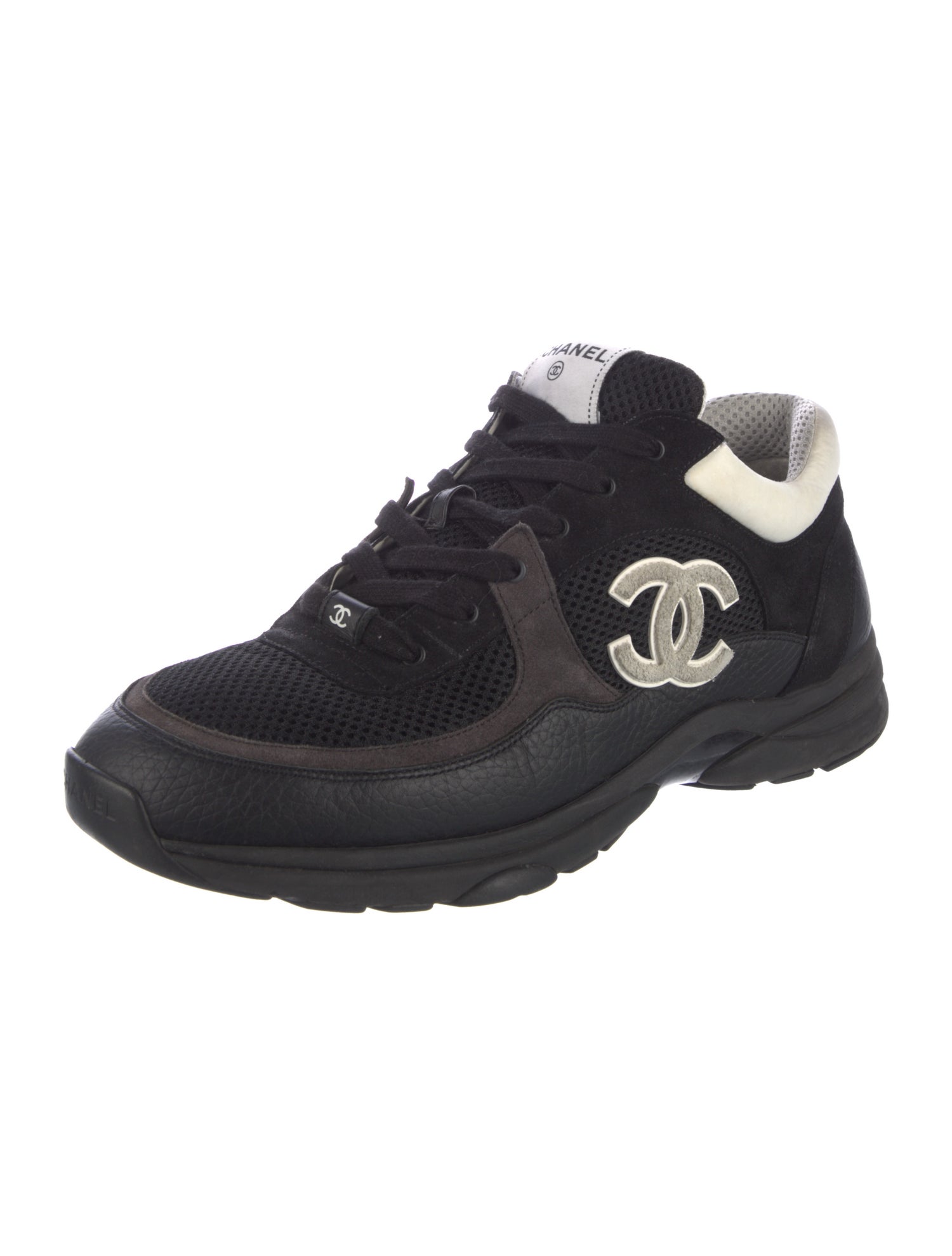 Chanel Interlocking CC Logo Mesh Sneakers