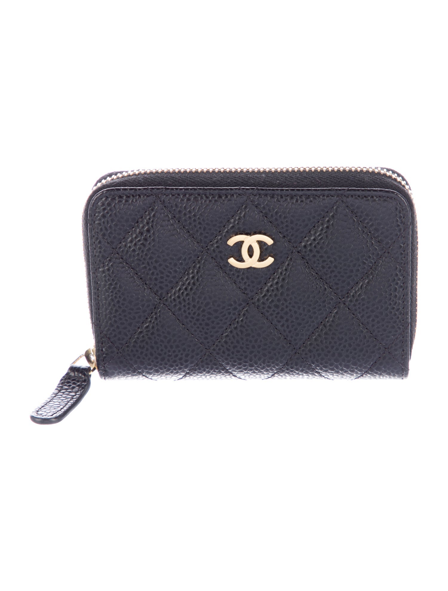 Chanel 2017 Quilted Compact Zipped Wallet