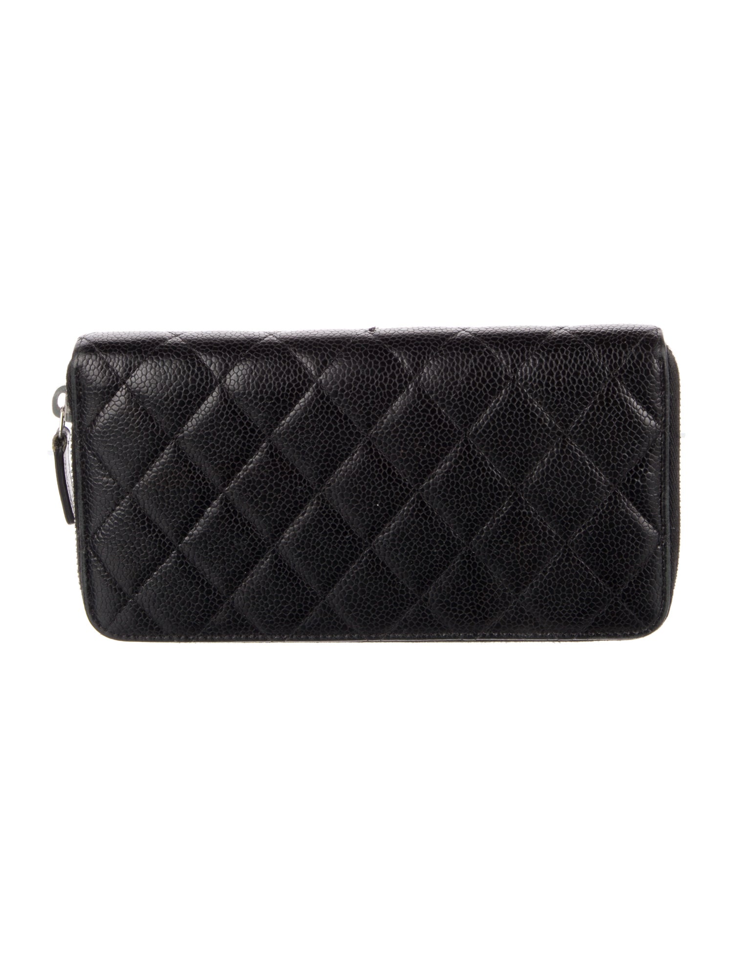 Chanel 2015-2016 Gusset Zip Around Wallet