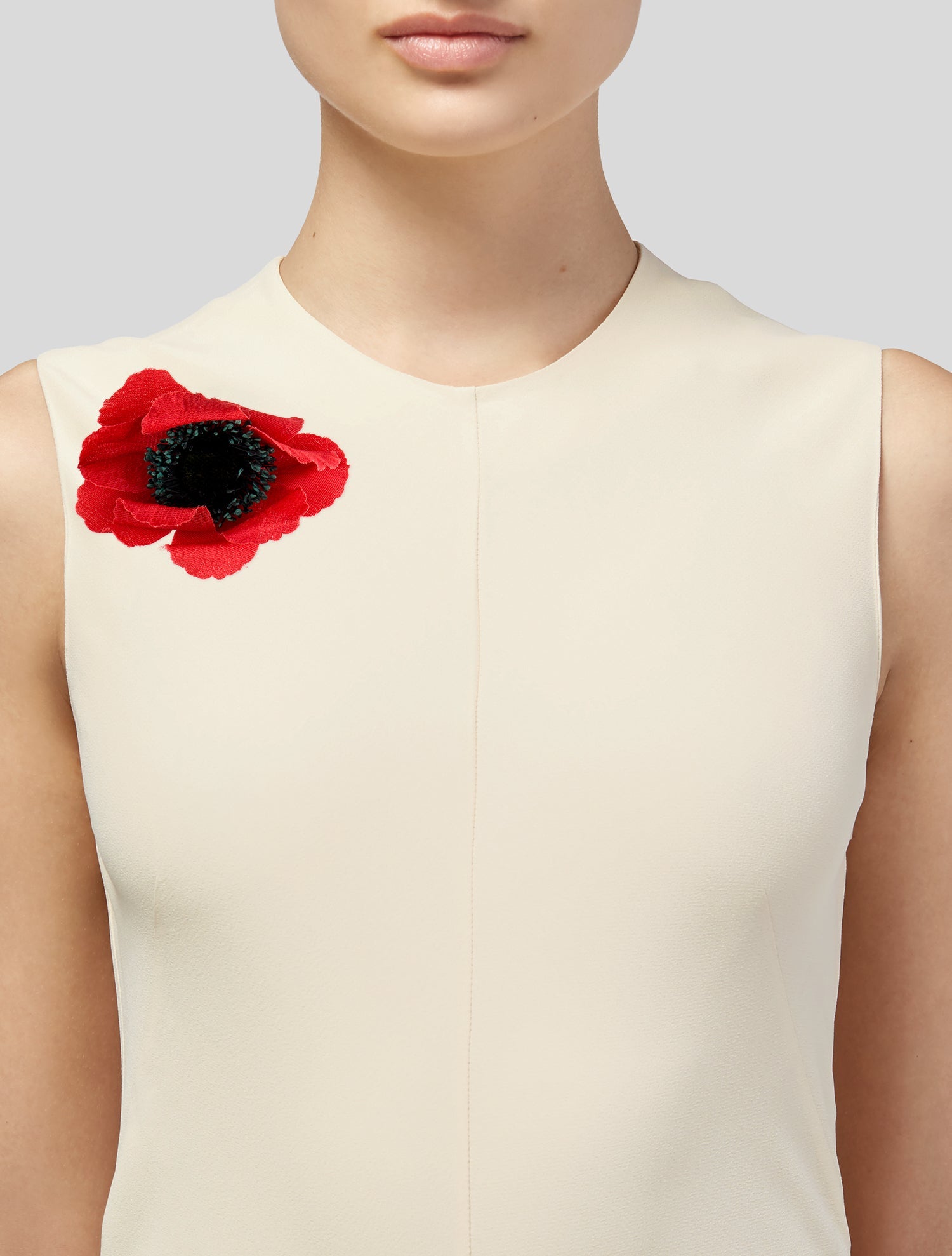 Chanel Poppy Flower Brooch