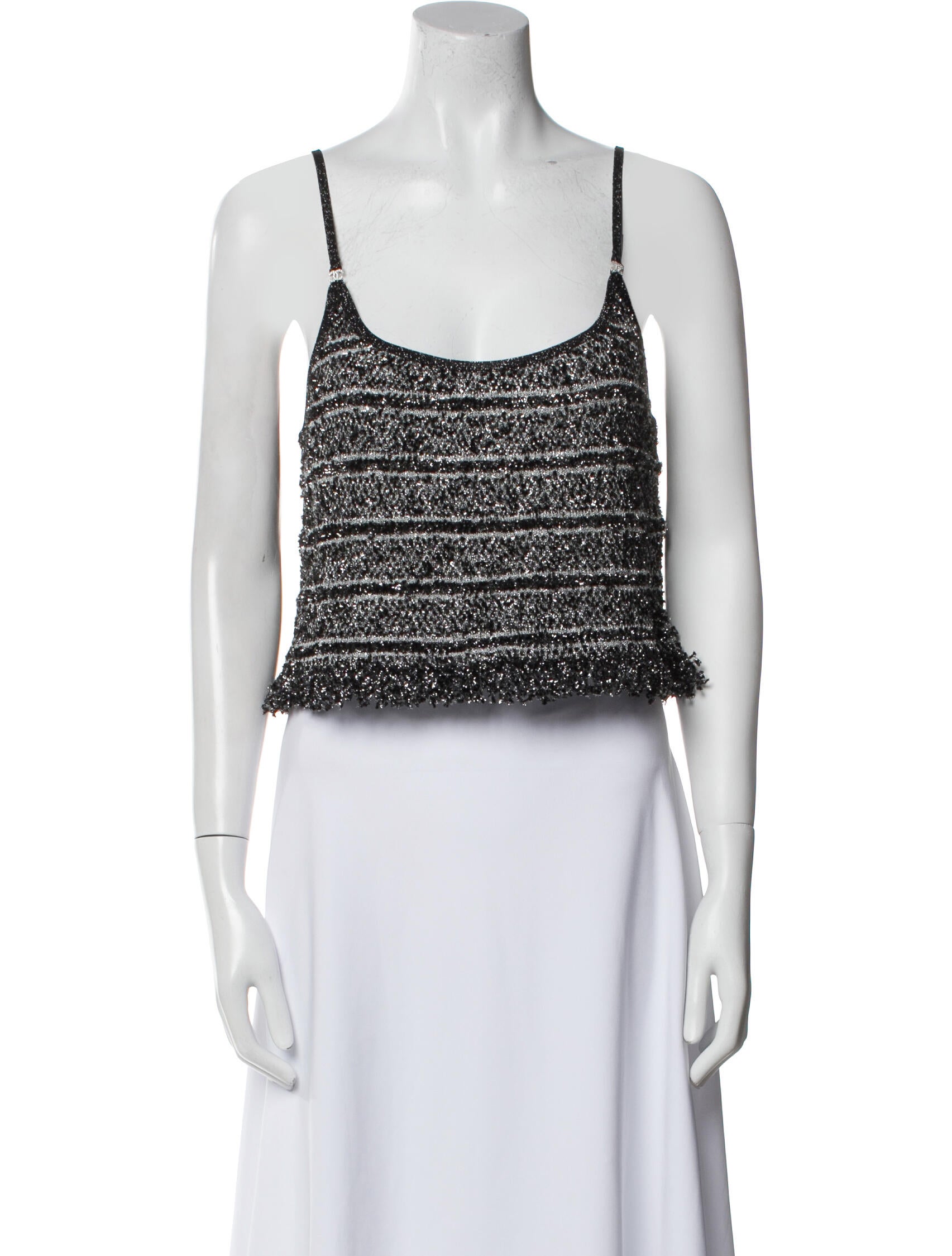 Chanel 2026 Printed Crop Top w/ Tags