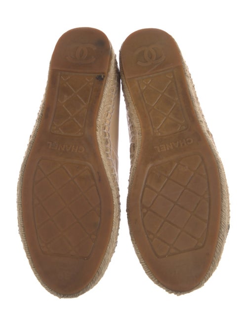 Chanel Interlocking CC Logo Lambskin Espadrilles