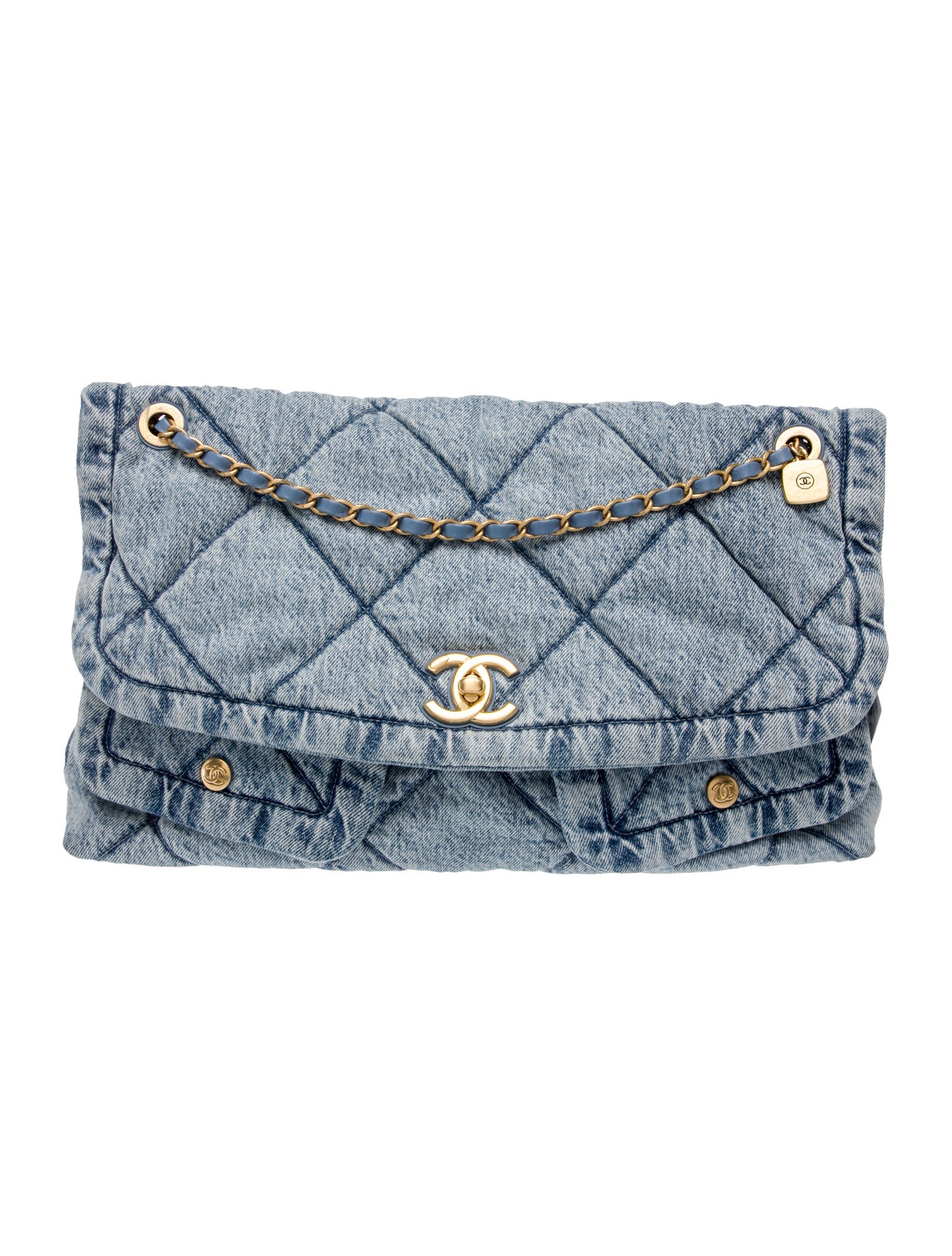Chanel Denim Maxi Flap Bag
