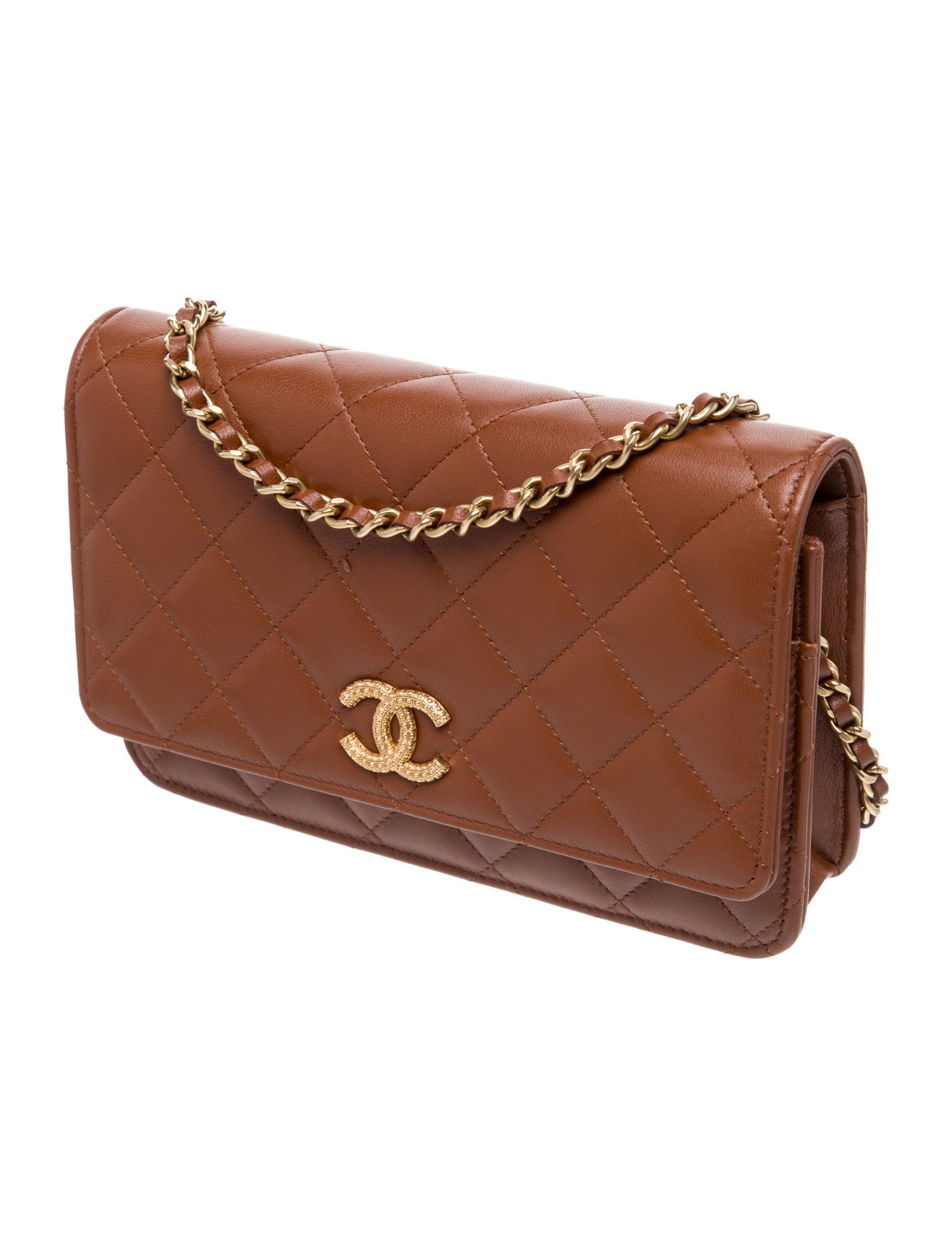 Chanel 2023 Quilted CC Wallet On Chain