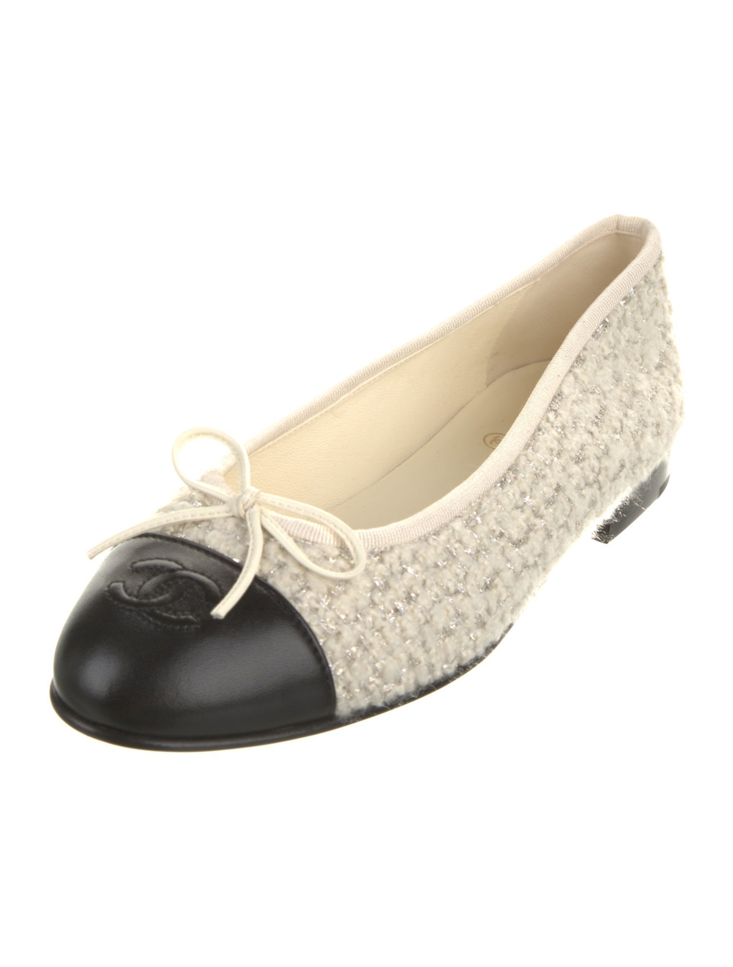 Chanel 2024 Interlocking CC Logo Ballet Flats