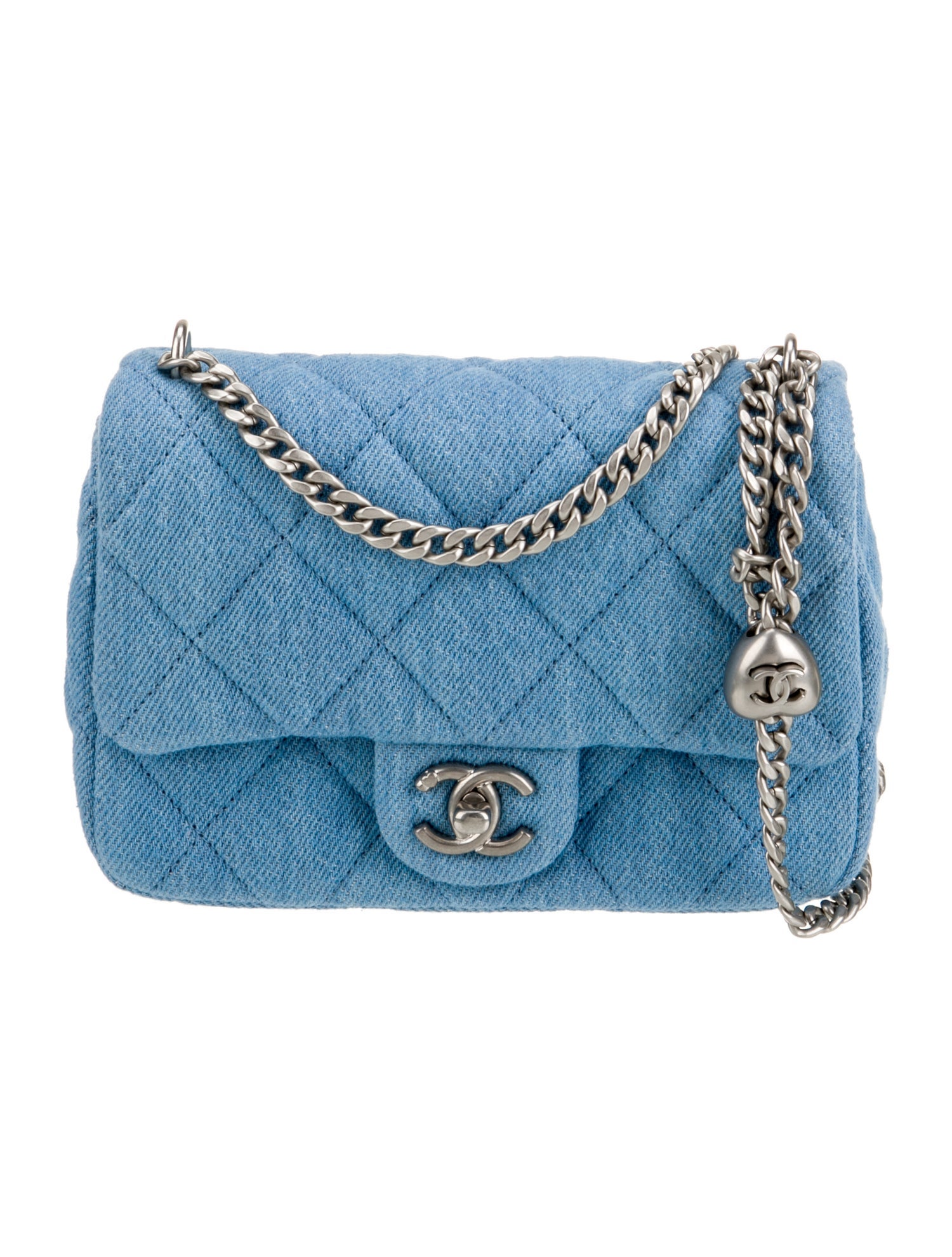 Chanel Mini Square Denim Sweetheart Crush Flap Bag