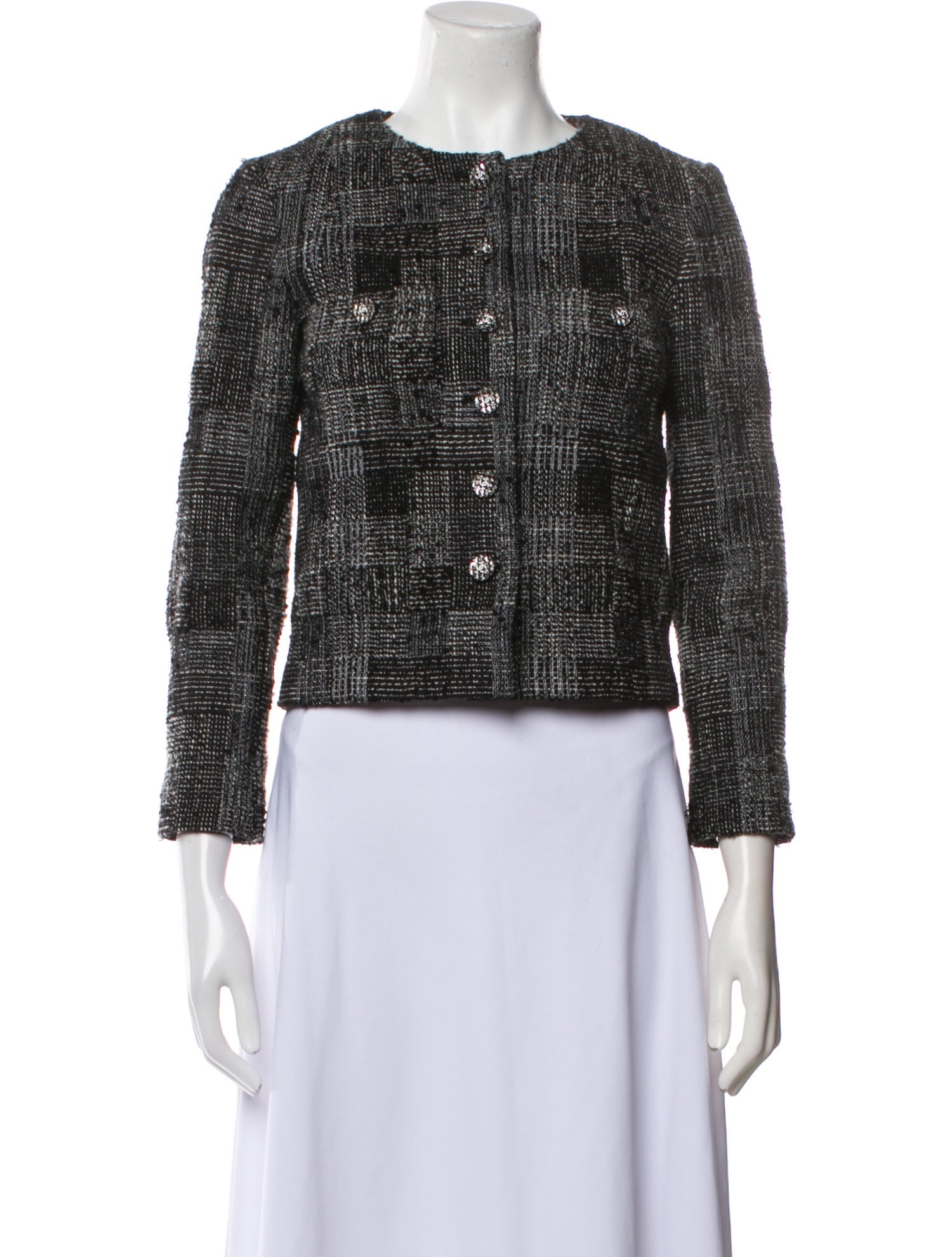 Chanel 2022 Tweed Pattern Evening Jacket