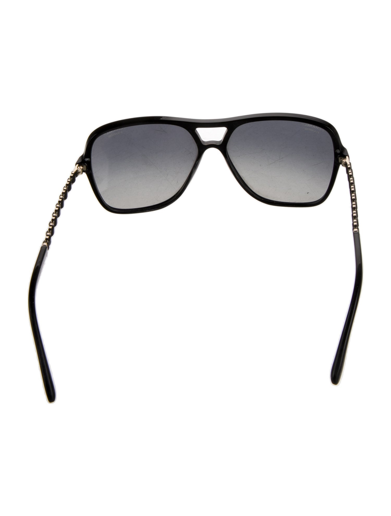 Chanel Pilot Interlocking CC Logo Sunglasses