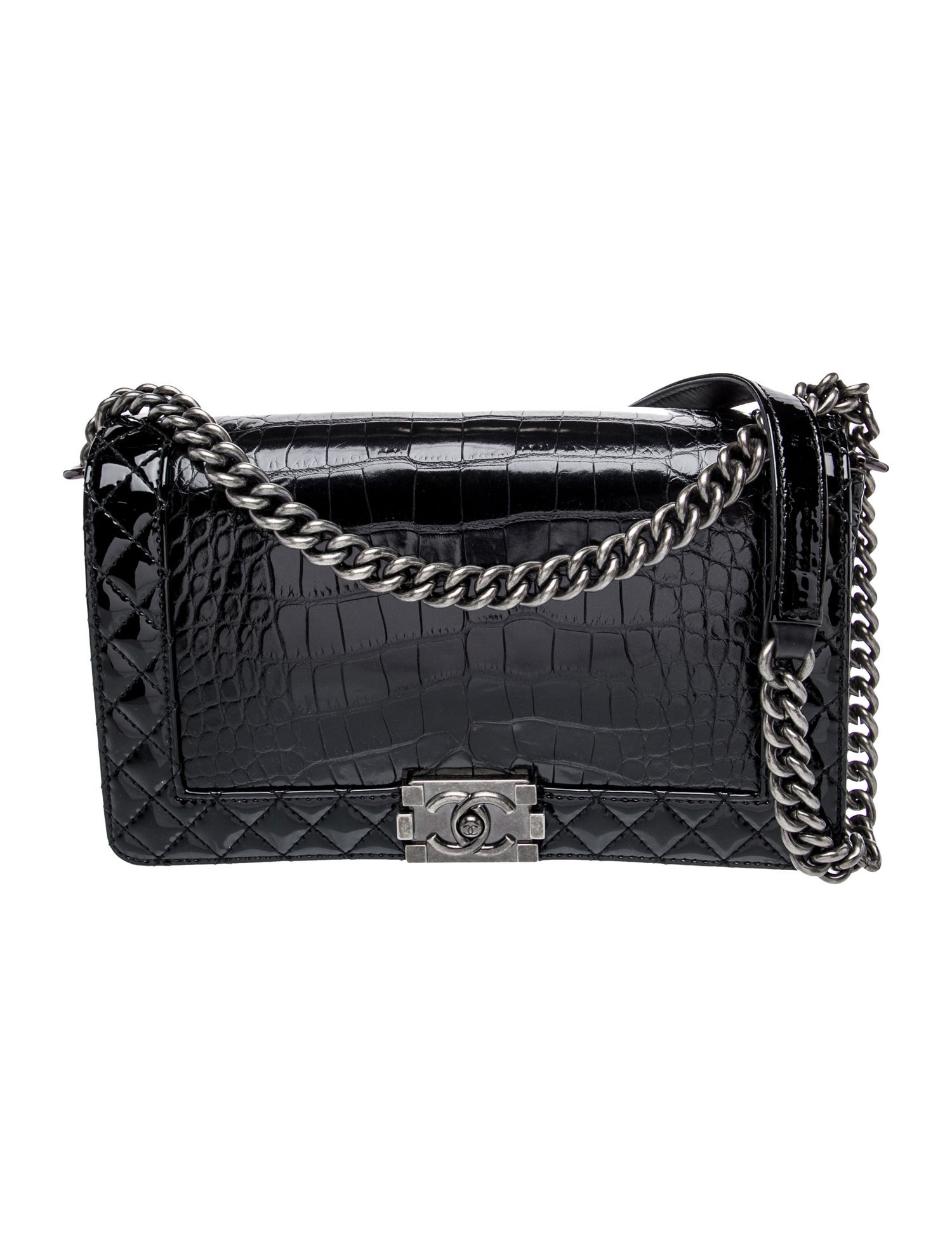 Chanel Large Alligator Reverso Boy Bag
