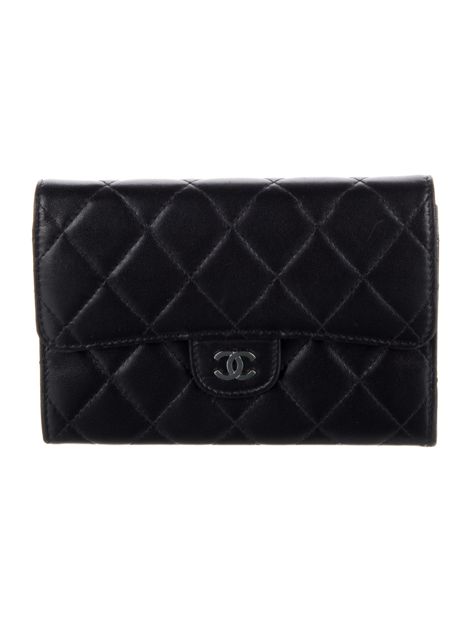 Chanel 2005-2006 Interlocking CC Logo Trifold Wallet