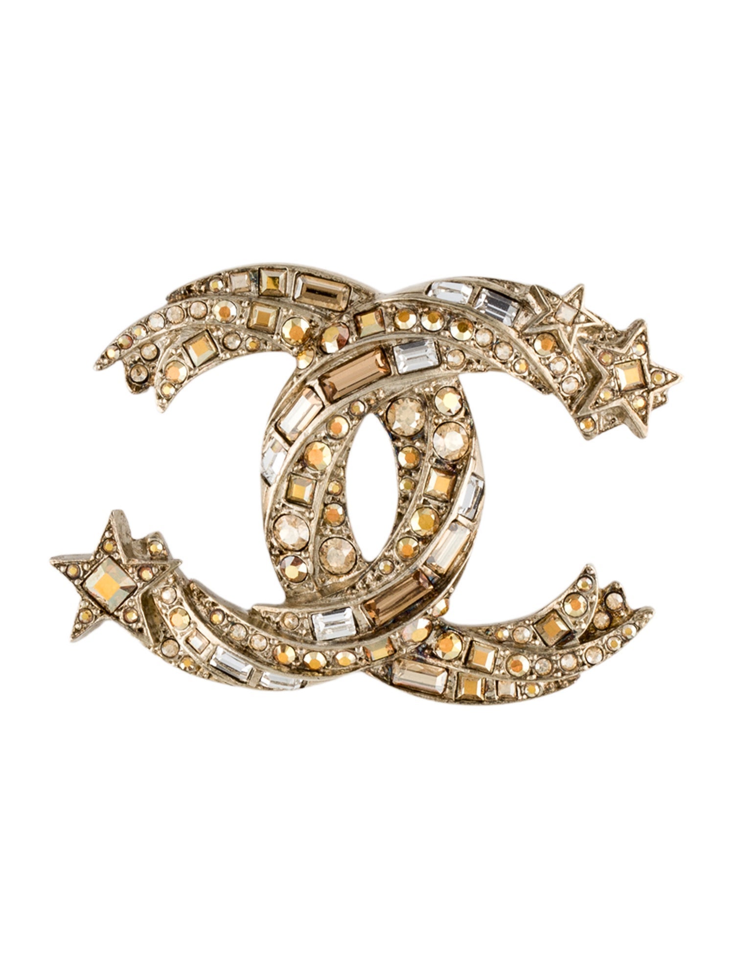 Chanel Strass CC Brooch