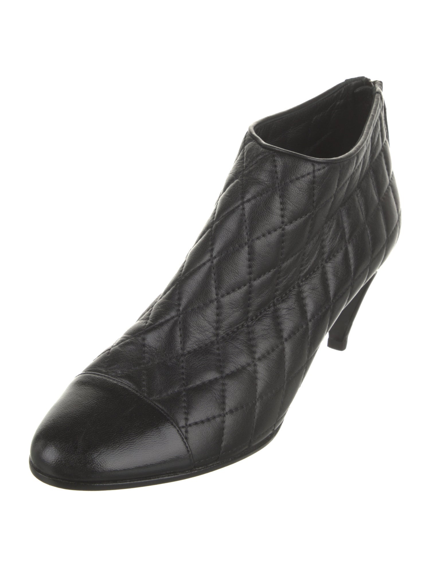 Chanel 2014 Interlocking CC Logo Boots