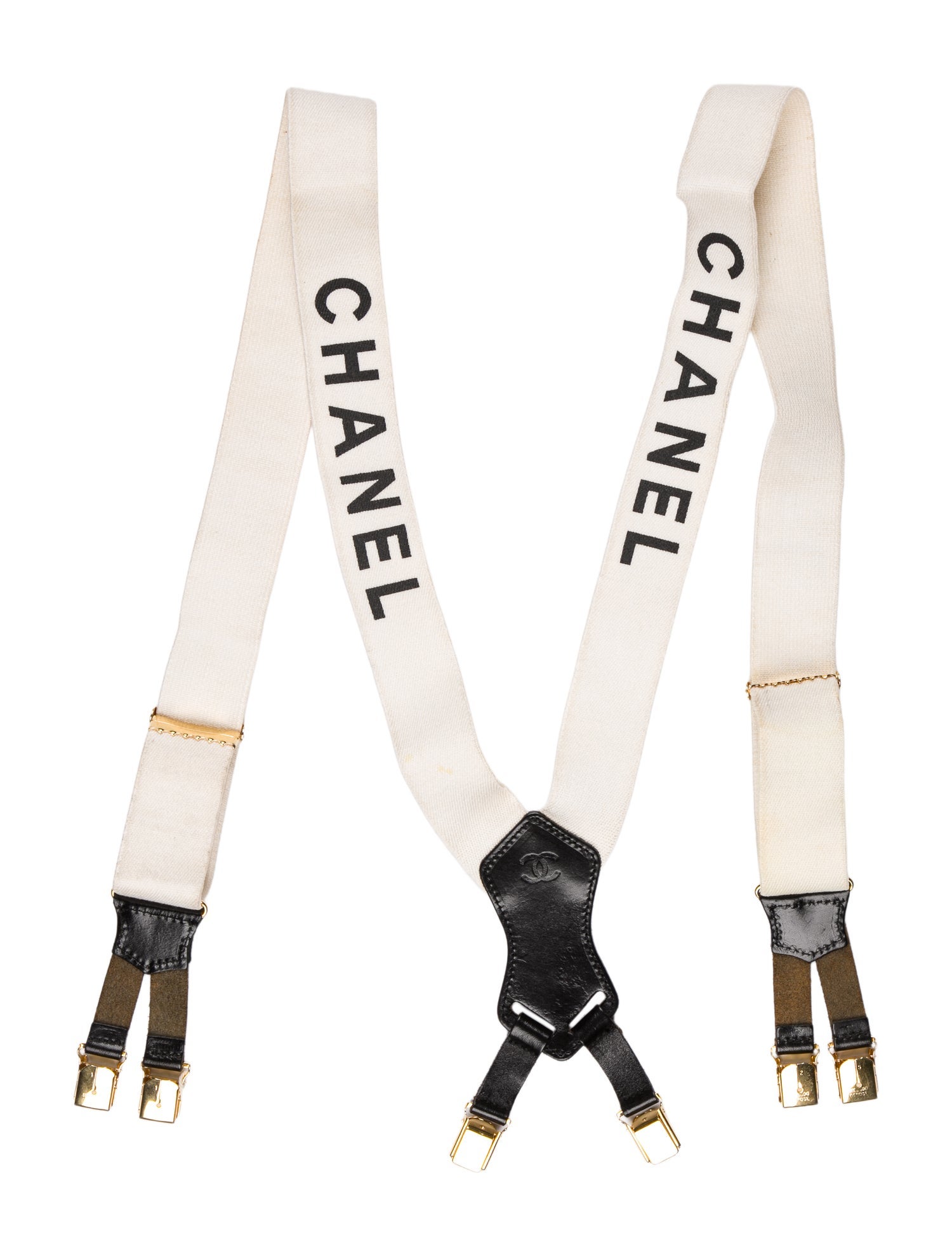 Chanel Logo Suspenders