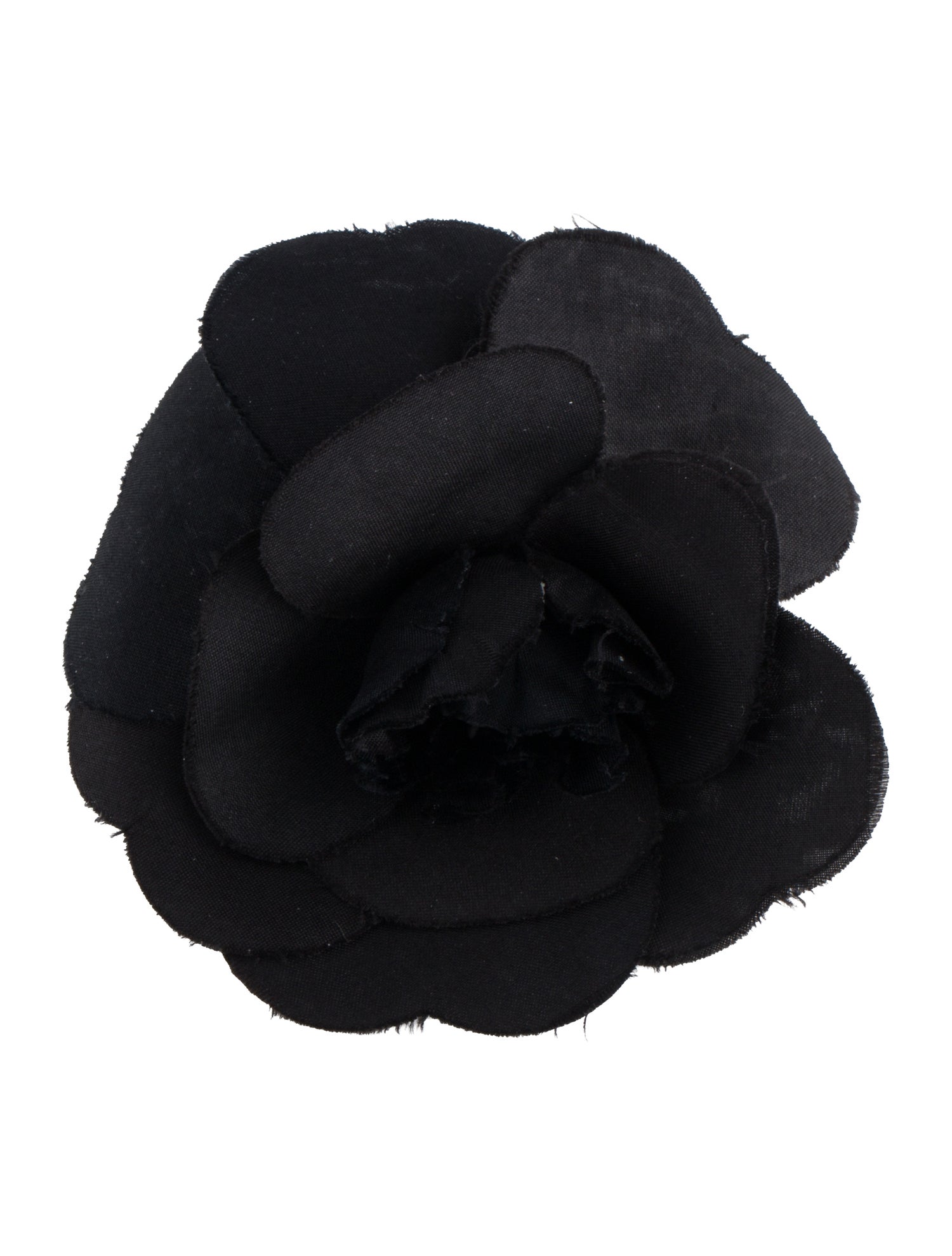 Chanel Vintage Silk Camellia Brooch