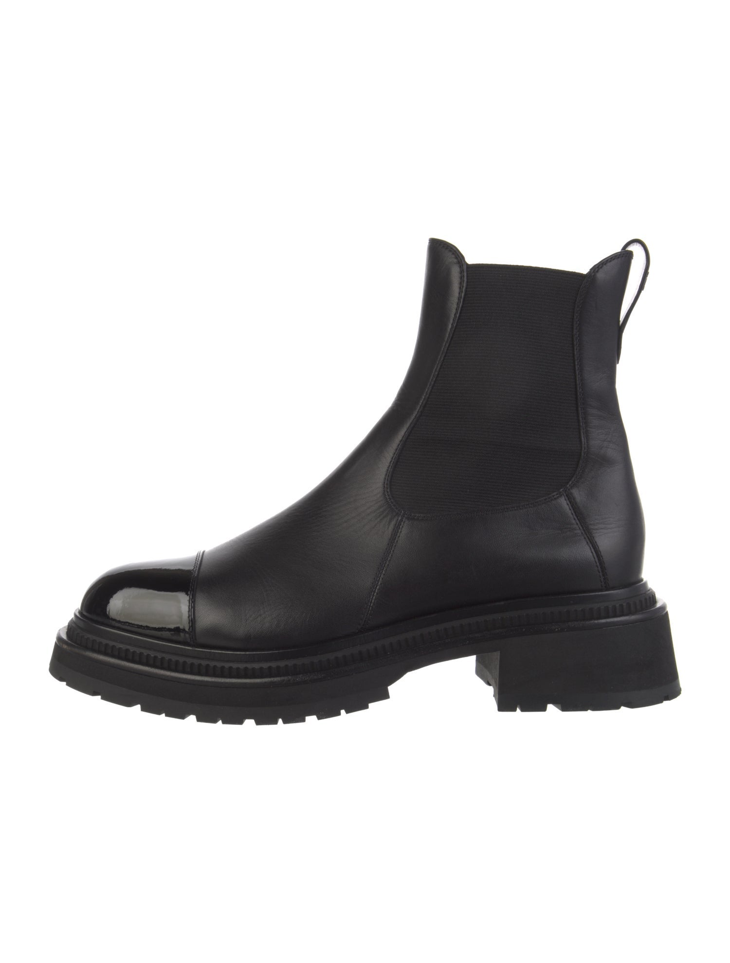 Chanel 2022 Interlocking CC Logo Chelsea Boots