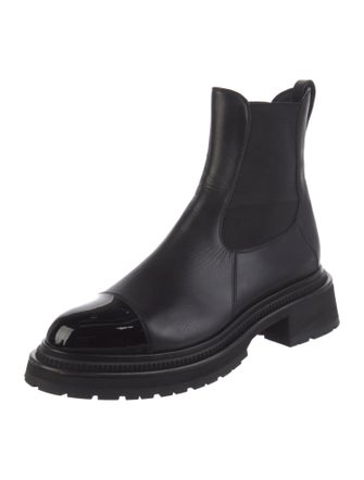 Chanel 2022 Interlocking CC Logo Chelsea Boots